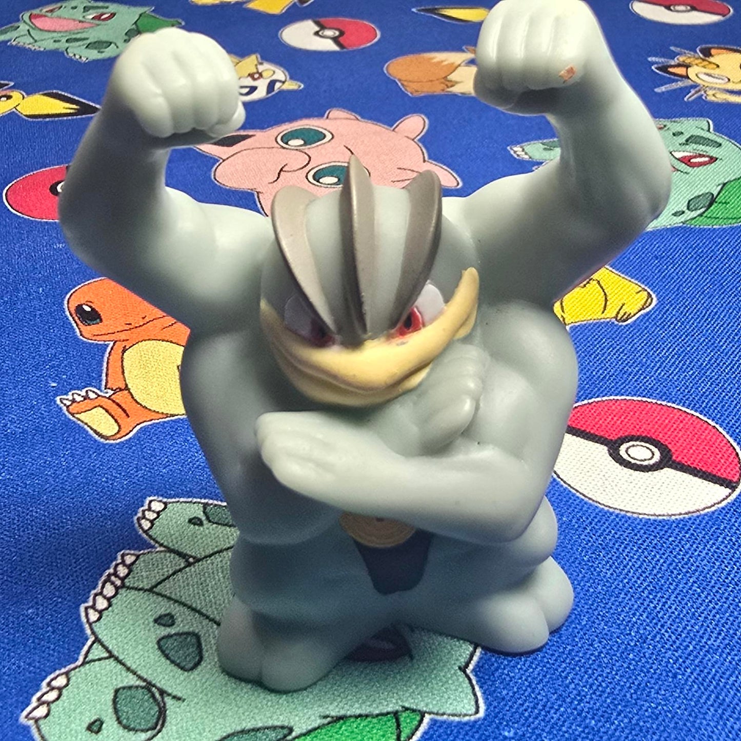 Pokemon Machamp Figure Finger Puppet 2005 Nintendo Bandai PVC Vintage Japan USA