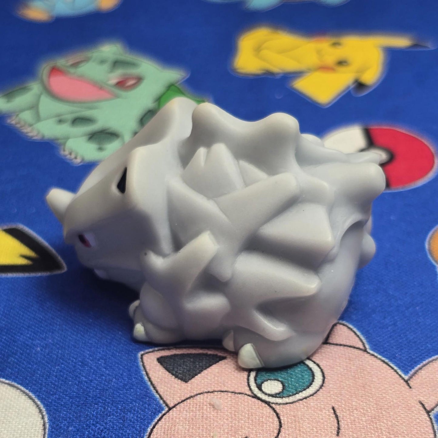 Pokemon Rhyhorn Figure Finger Puppet 1996 Nintendo Bandai Vintage Japan USA