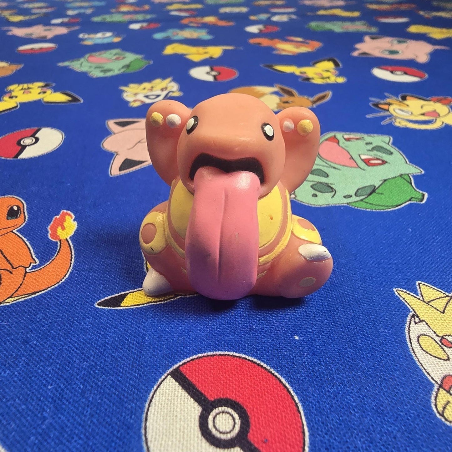 Pokemon Lickitung Figure Finger Puppet 1997 Bandai Nintendo Vintage Japan USA 1