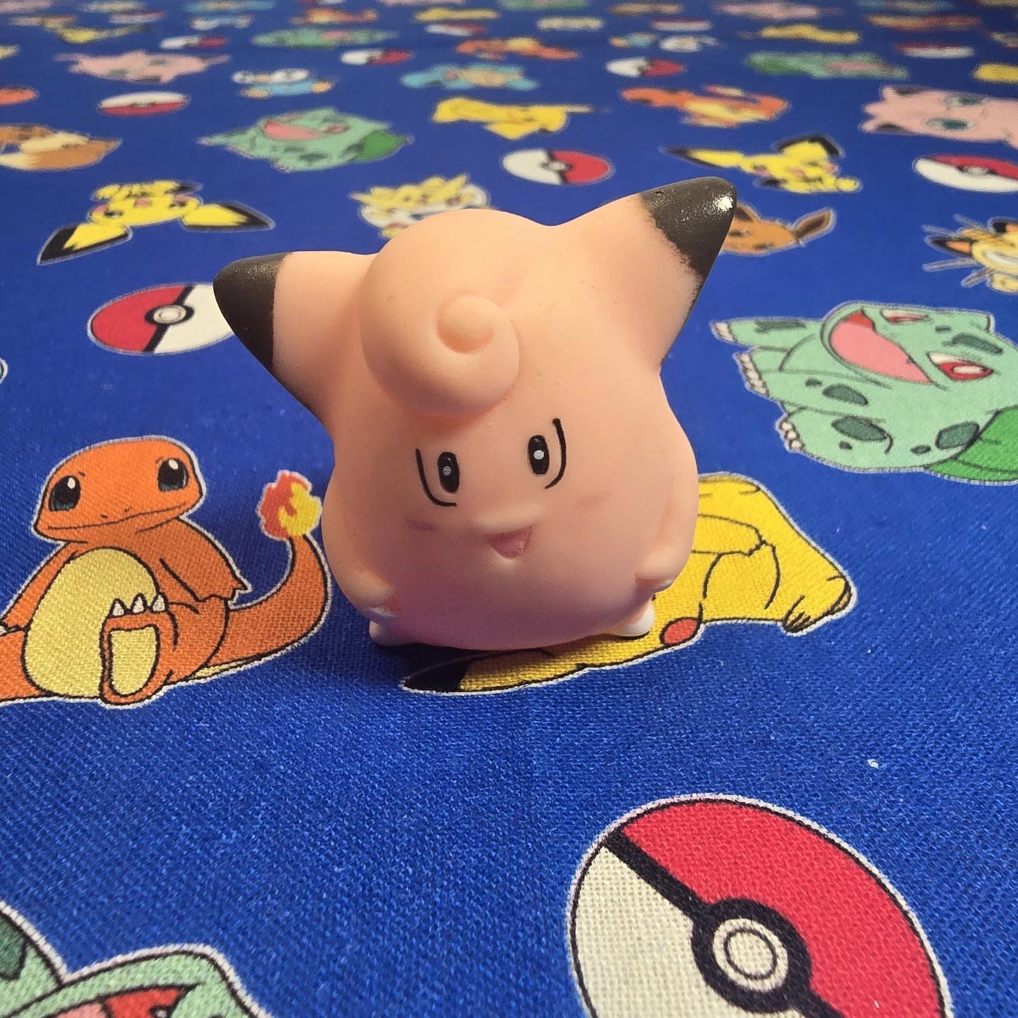 Pokemon Clefairy Figure Finger Puppet 1996 Nintendo Bandai Vintage PVC Japan USA
