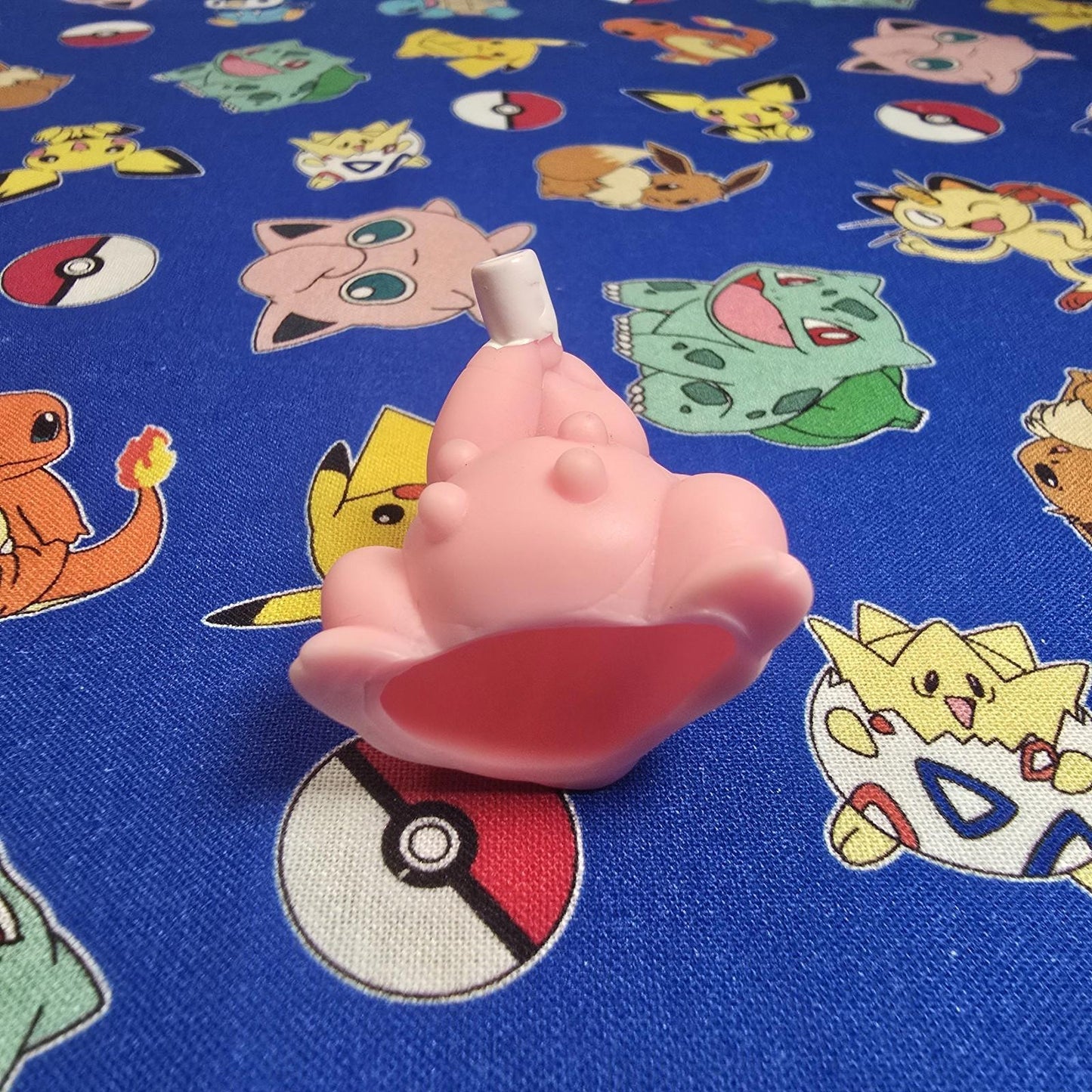 Pokemon Milktank Baby Pink Figure Finger Puppet 2009 Nintendo Bandai Japan USA