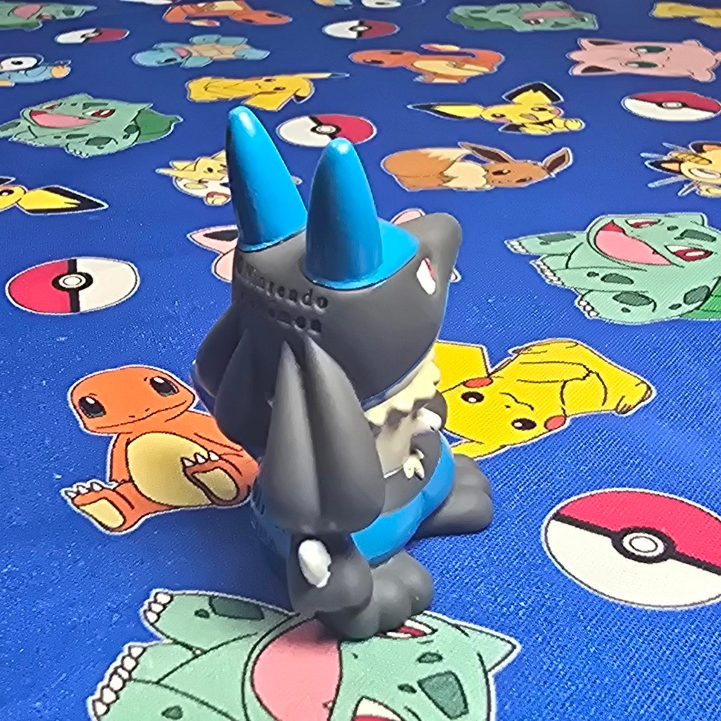 Pokemon Lucario Figure Finger Puppet 2007 Nintendo Bandai PVC Japan USA Seller