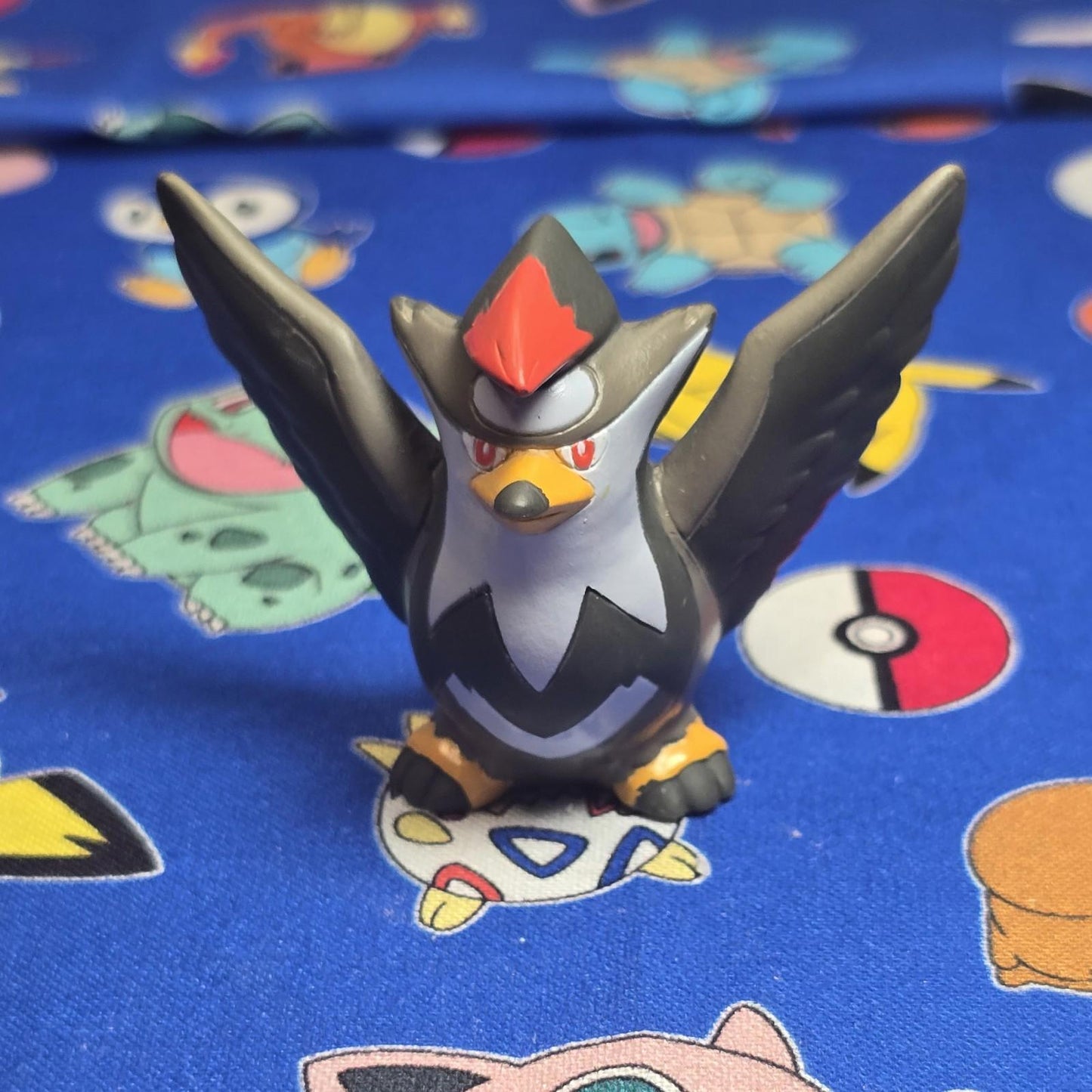 Pokemon Staraptor Figure Finger Puppet 2008 Nintendo Bandai PVC Japan US Seller