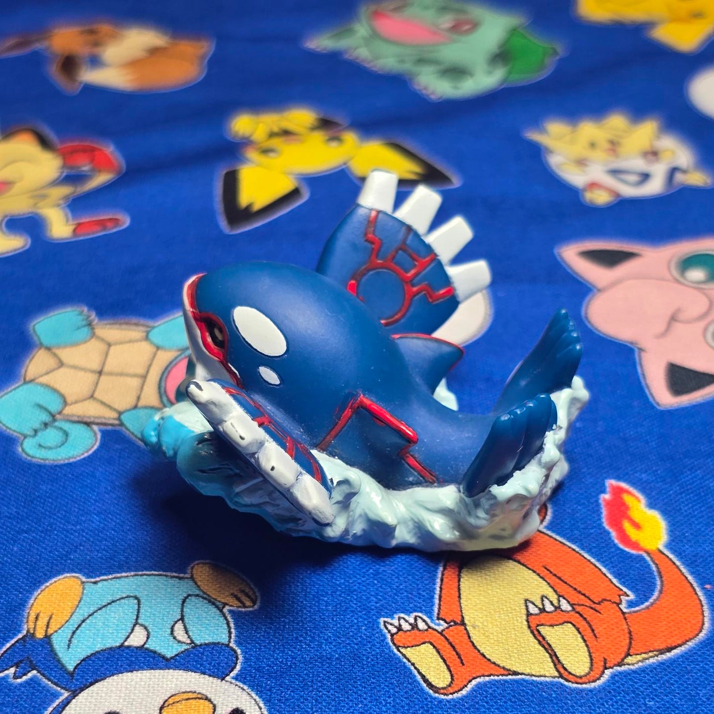 Pokemon Kyogre Figure Finger Puppet 2012 Nintendo Bandai PVC Japan USA Seller