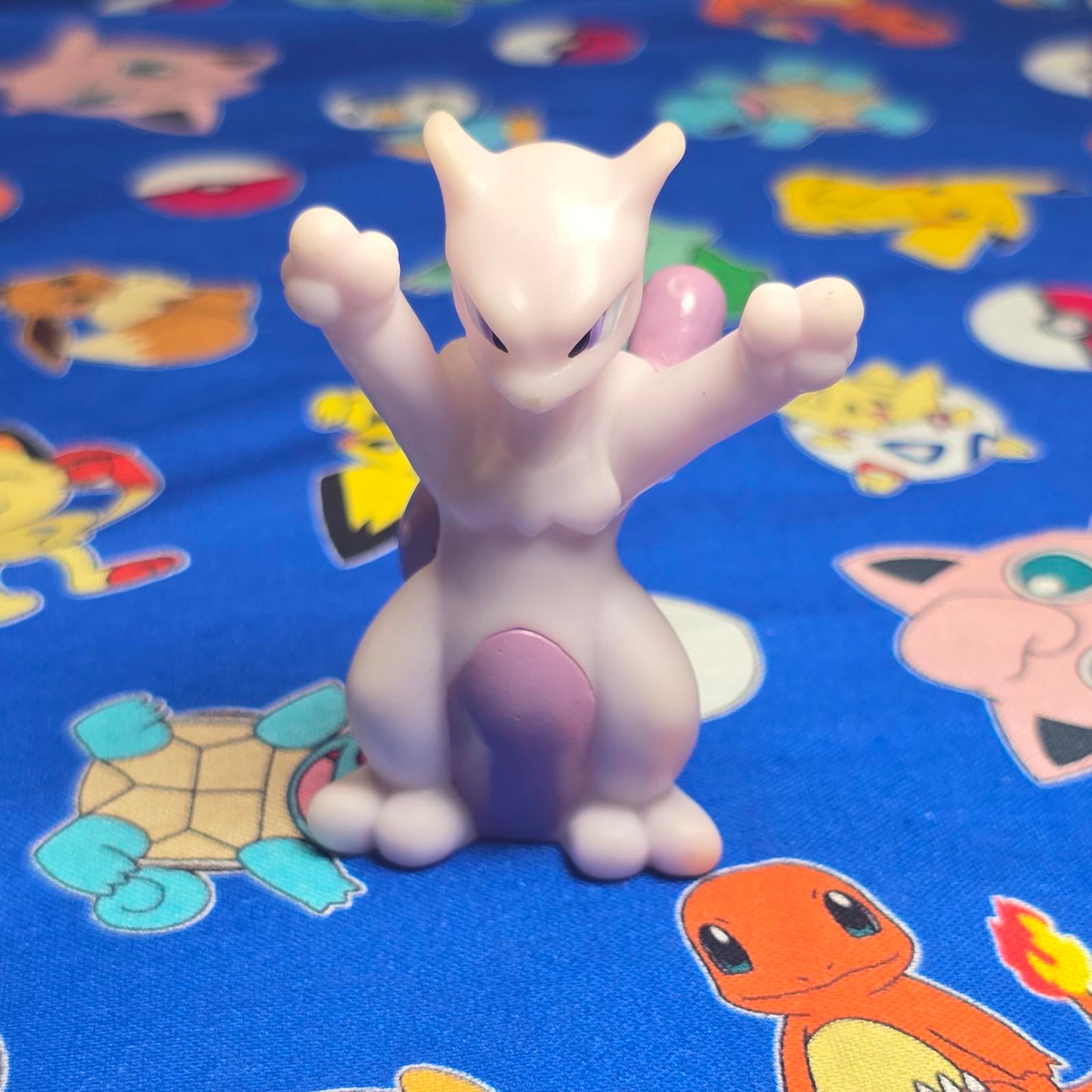 Pokemon Mewtwo Figure Finger Puppet 2004 Nintendo Bandai PVC Vintage Japan USA