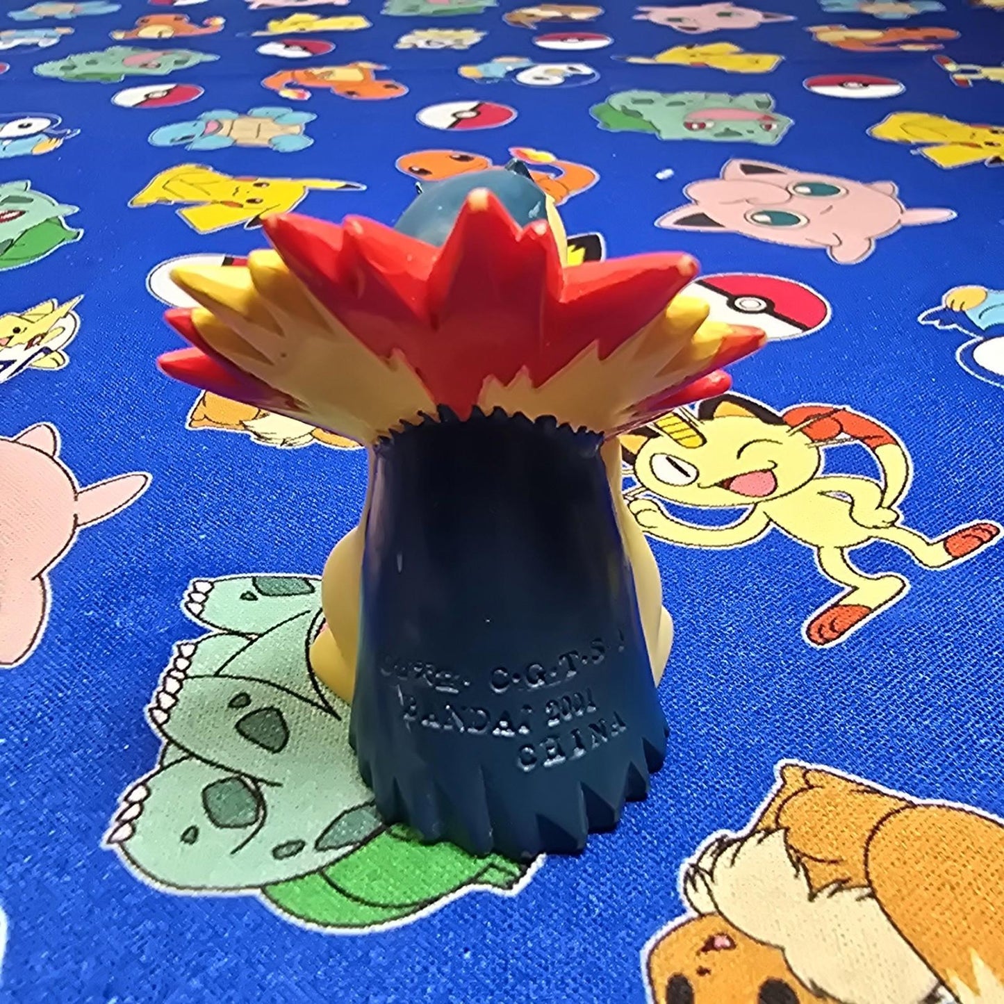 Pokemon Typhlosion Figure Finger Puppet 2001 Nintendo Bandai Vintage Japan USA