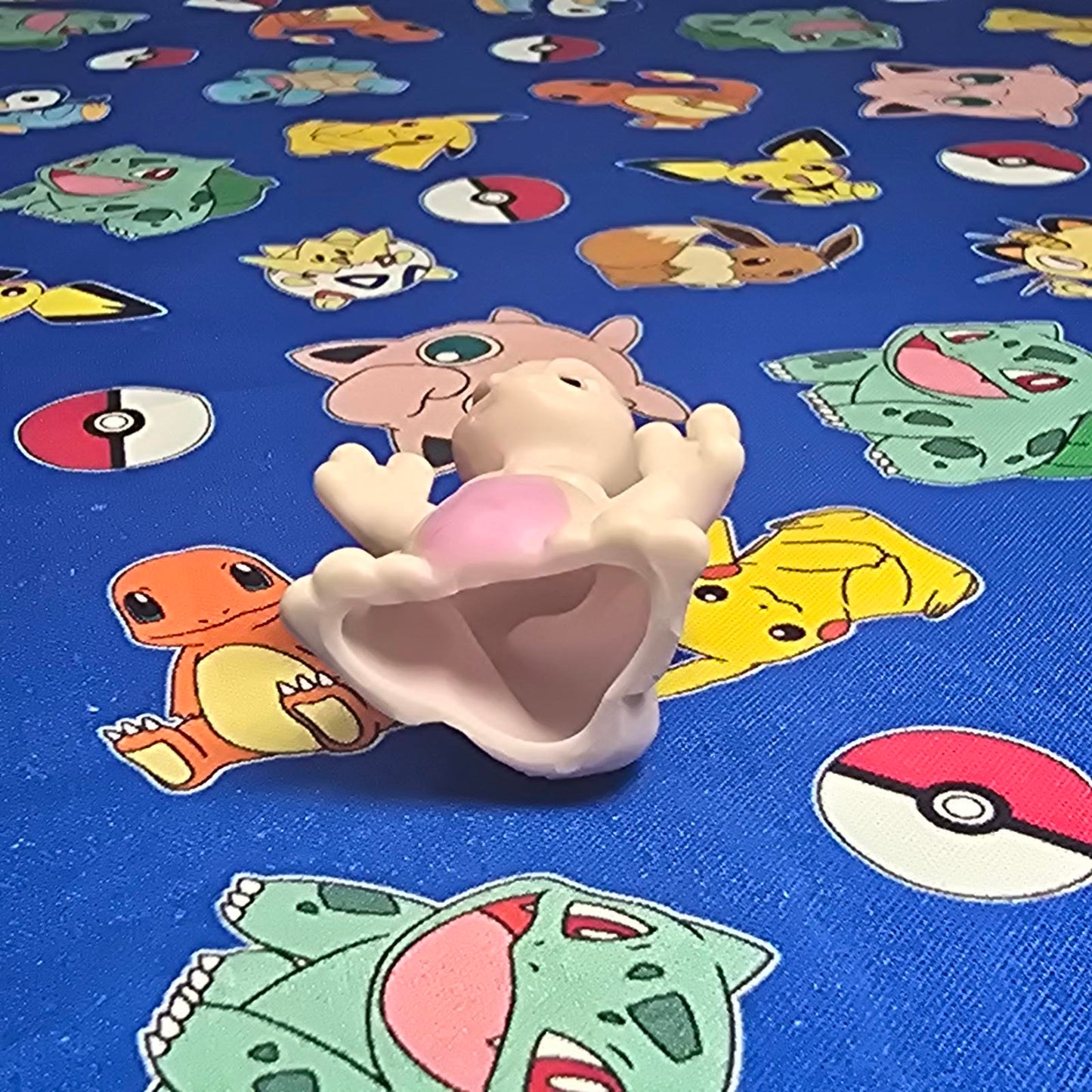 Pokemon Mewtwo Figure Finger Puppet 1996 Nintendo Bandai PVC Vintage Japan USA