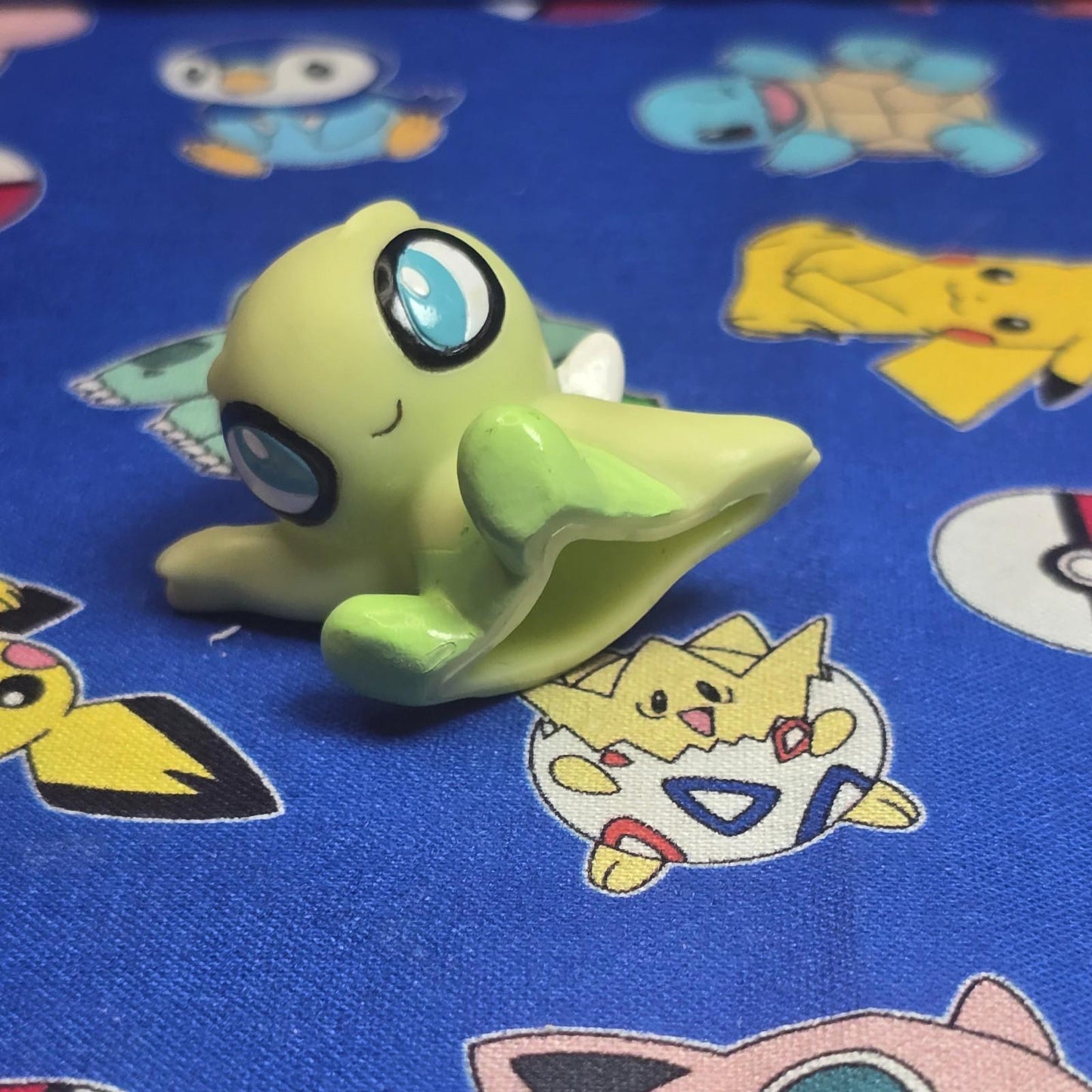 Pokemon Celebi Figure Finger Puppet 2001 Nintendo Bandai Vintage PVC Japan USA