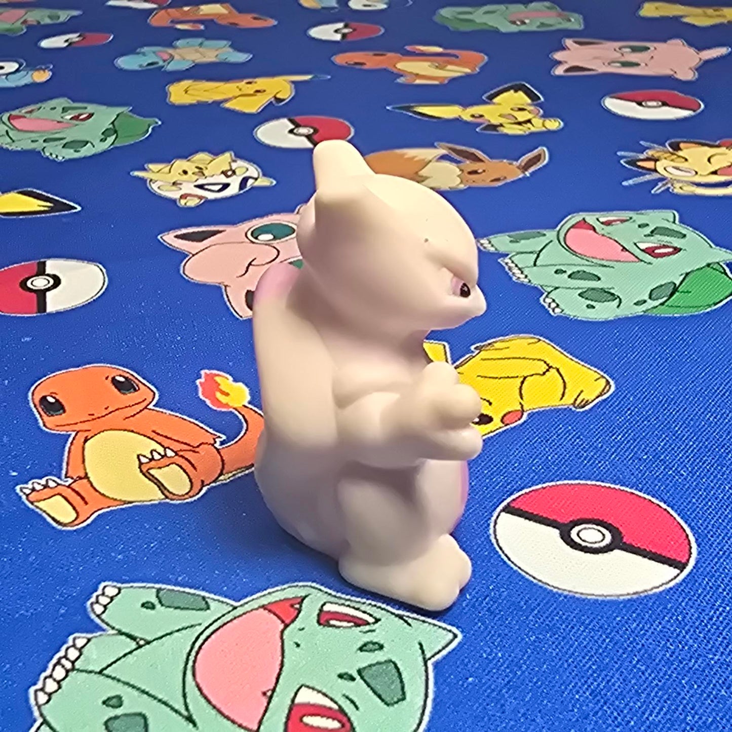Pokemon Mewtwo Figure Finger Puppet 1996 Nintendo Bandai PVC Vintage Japan USA