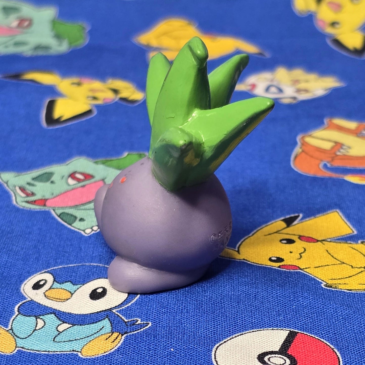 Pokemon Oddish Figure Finger Puppet 1996 Nintendo Bandai PVC Vintage Japan USA