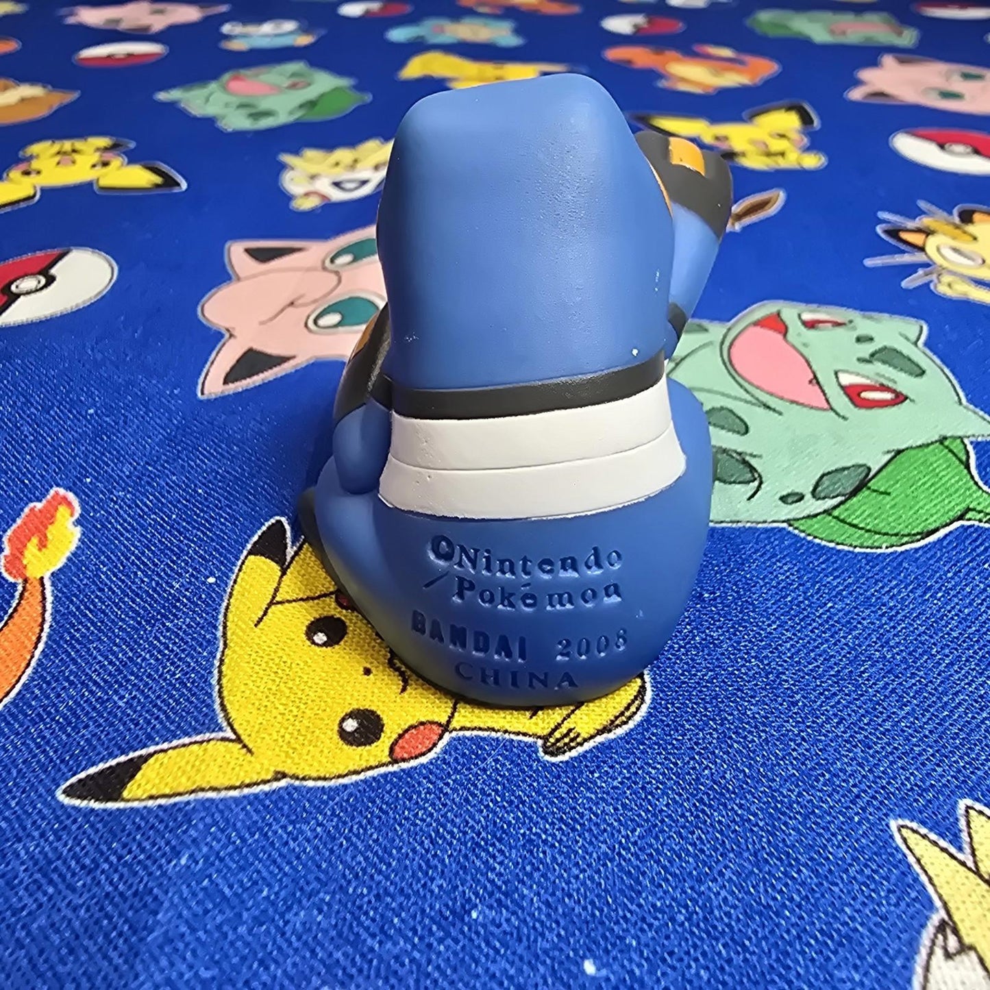 Pokemon Croagunk Figure Finger Puppet 2008 Nintendo Bandai PVC Japan USA Seller