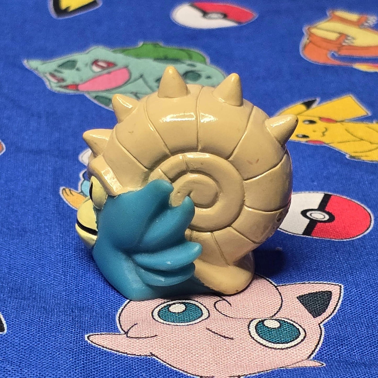 Pokemon Omastar Figure Finger Puppet 1998 Nintendo Bandai PVC Vintage Japan USA