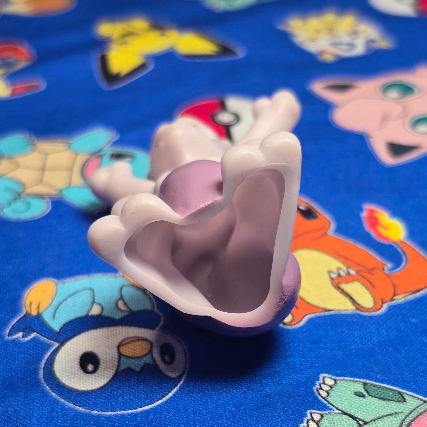 Pokemon Mewtwo Figure Finger Puppet 2004 Nintendo Bandai PVC Vintage Japan USA