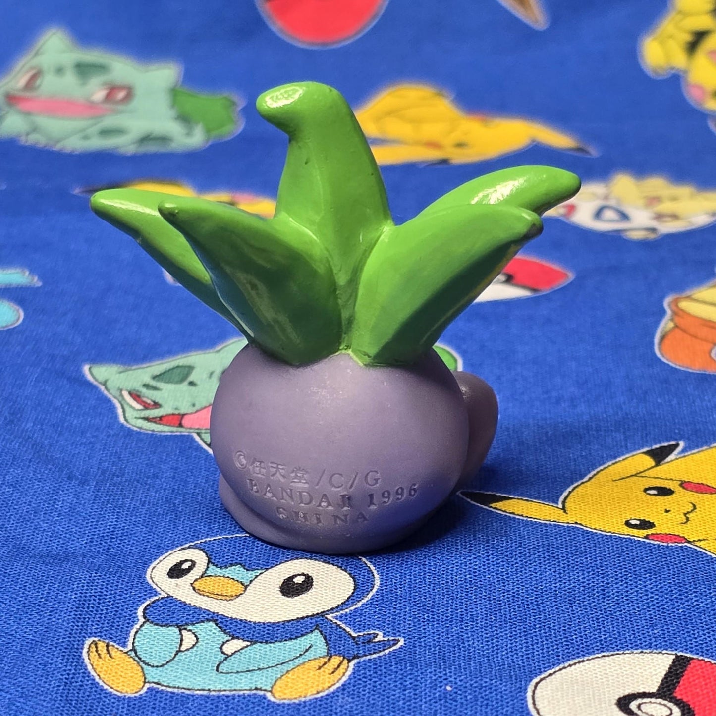 Pokemon Oddish Figure Finger Puppet 1996 Nintendo Bandai PVC Vintage Japan USA