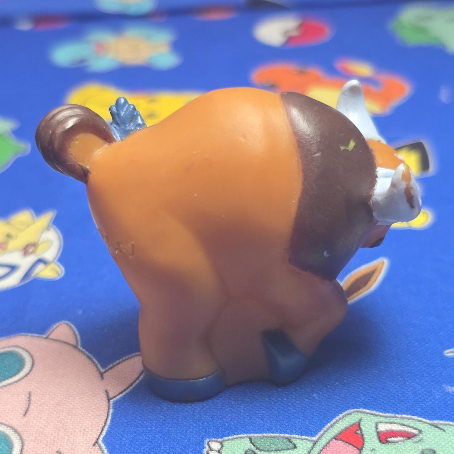 Pokemon Tauros Figure Finger Puppet 1997 Bandai Nintendo Vintage PVC Japan USA