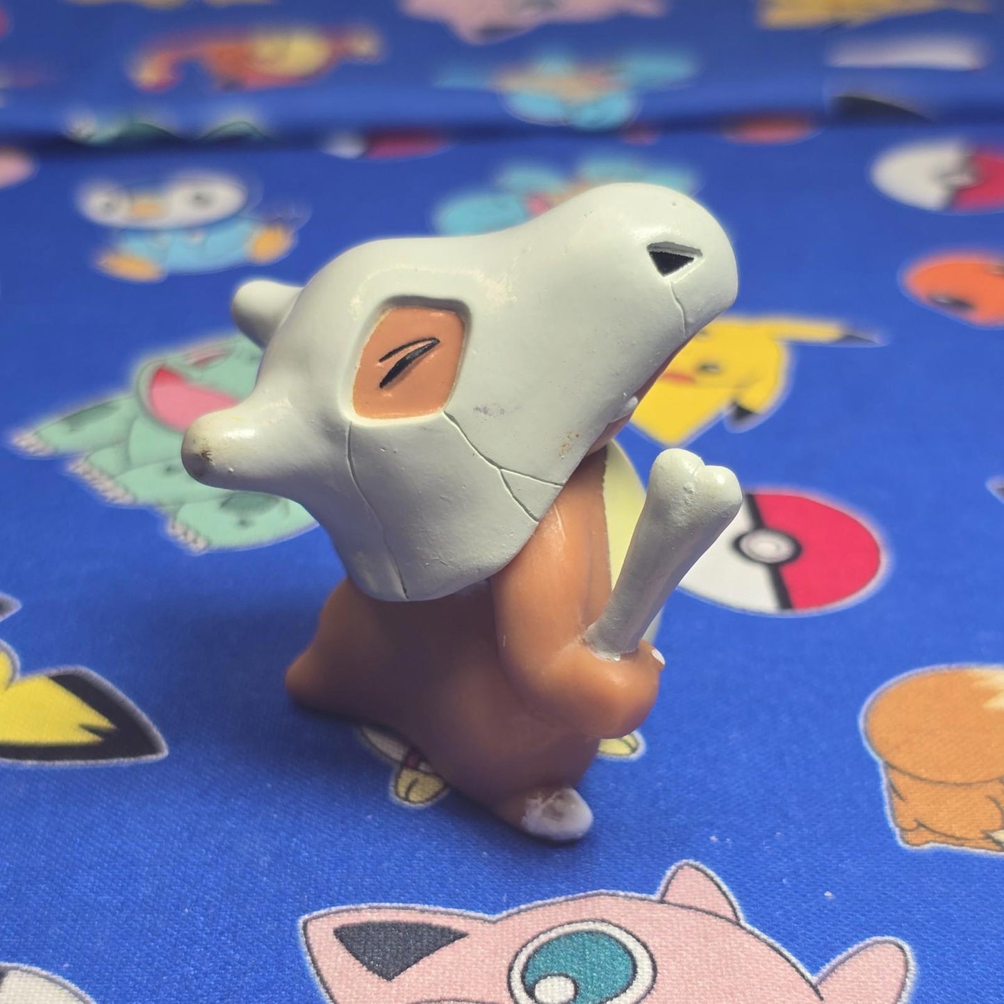 Pokemon Cubone Figure Finger Puppet 1999 Nintendo Bandai PVC Vintage Japan USA