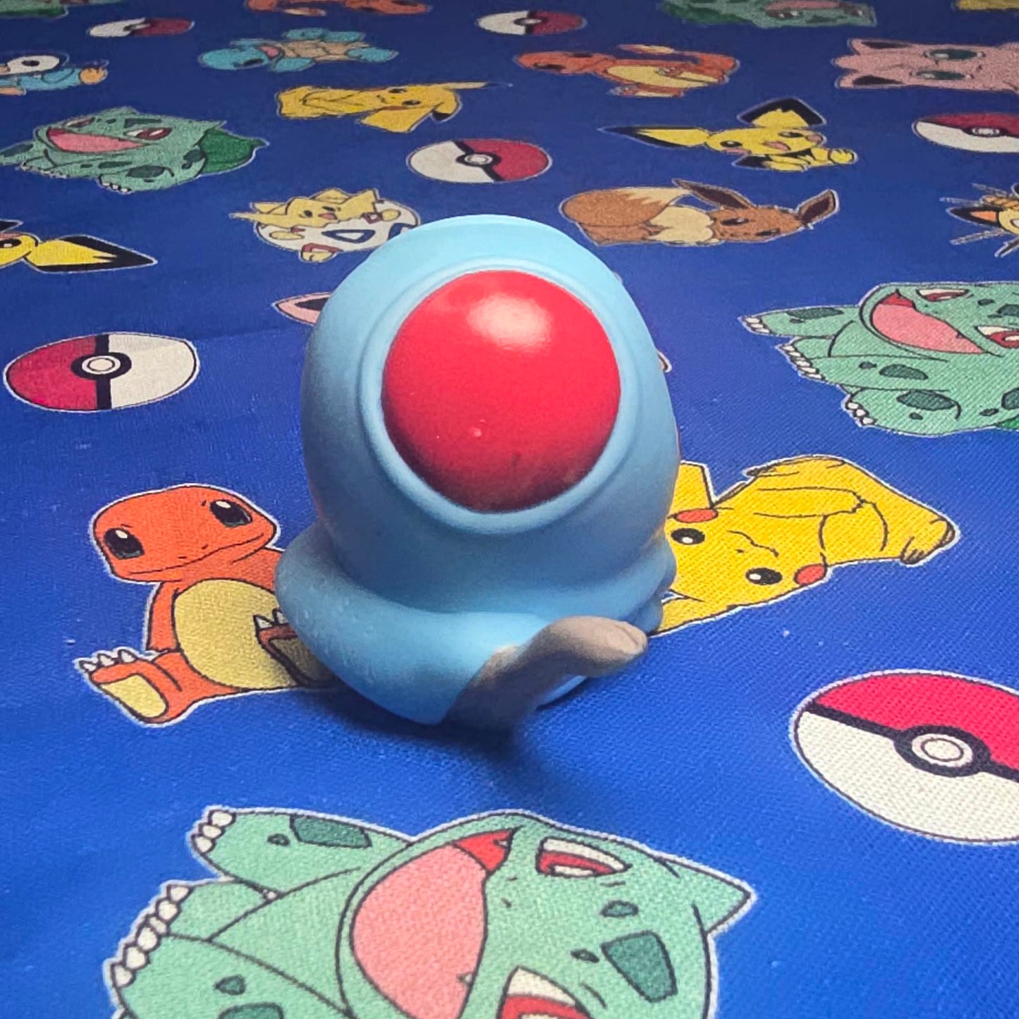 Pokemon Tentacool Figure Finger Puppet 1998 Nintendo Bandai PVC Vintage Japan US
