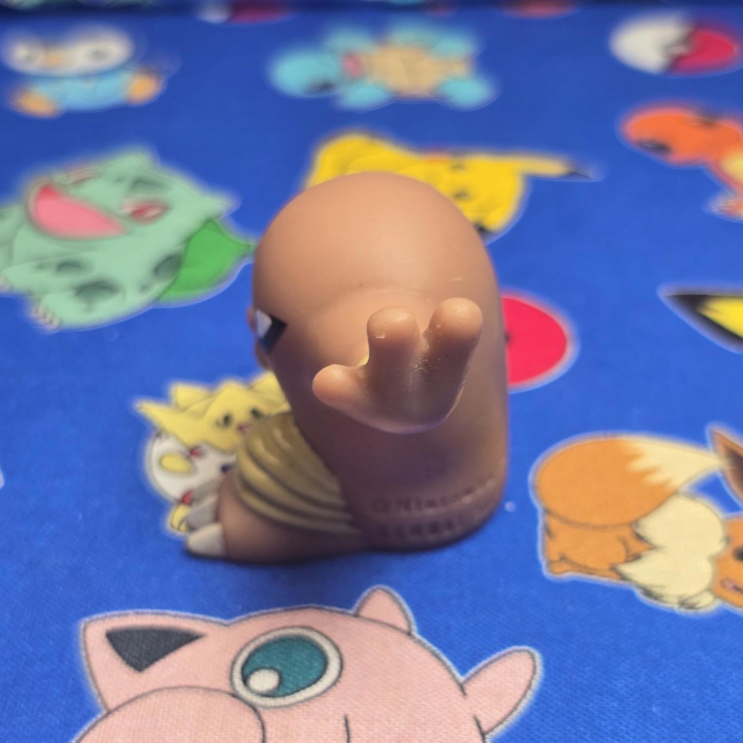 Pokemon Hitmonlee Figure Finger Puppet 2005 Nintendo Bandai PVC Vintage Japan US