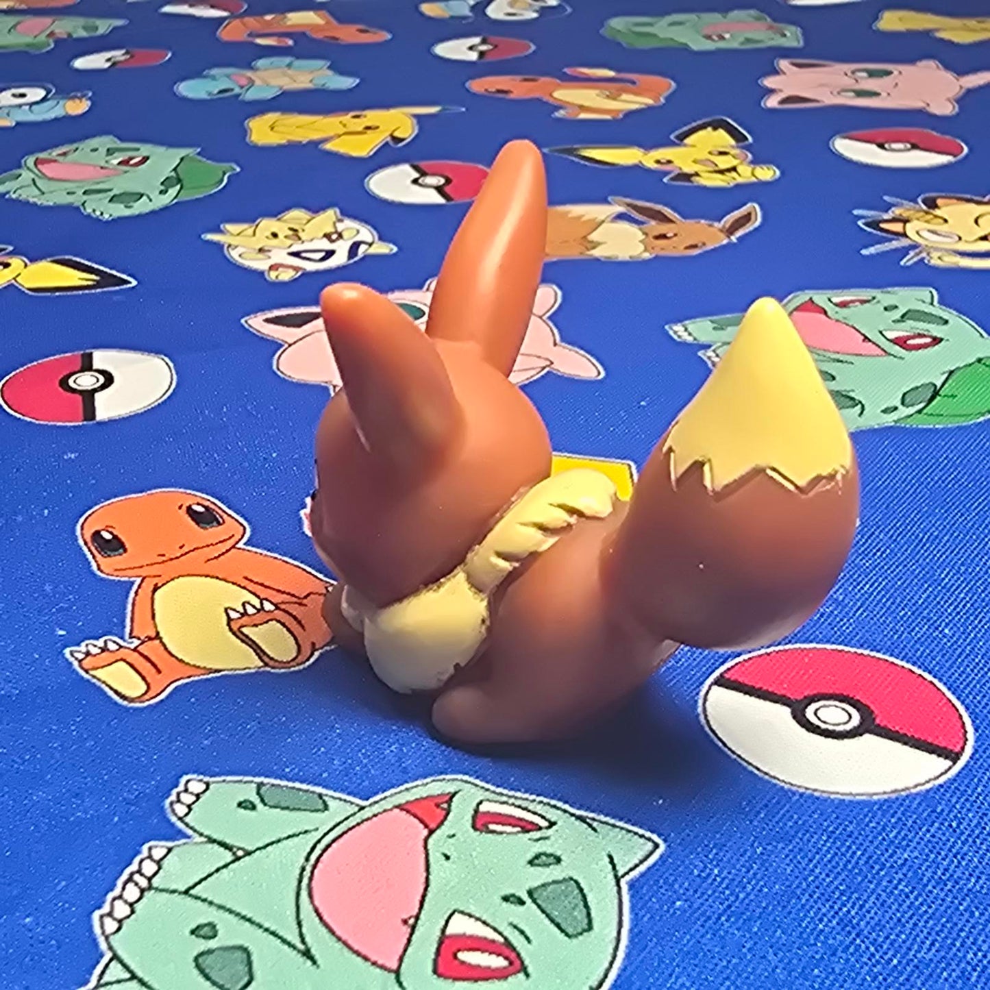 Pokemon Eevee Figure Finger Puppet 2002 Nintendo Bandai Vintage Japan USA Seller