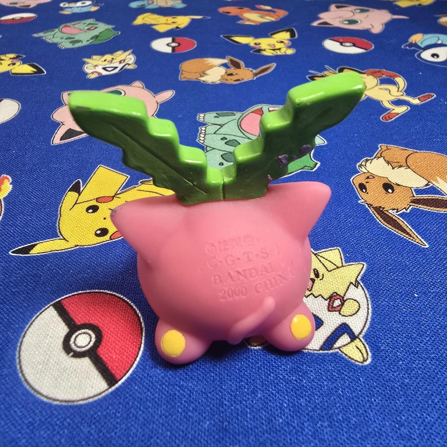 Pokemon Hoppip Figure Finger Puppet 2000 Nintendo Bandai PVC Vintage Japan USA