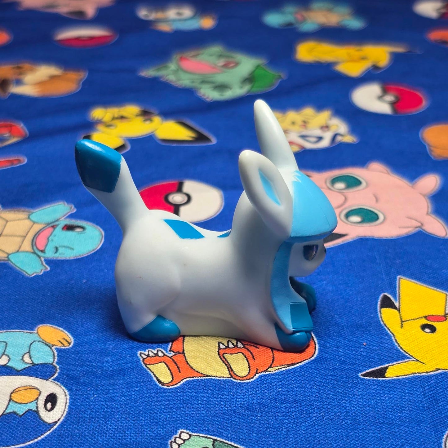 Pokemon Glaceon Figure Finger Puppet 2010 Nintendo Bandai PVC Japan USA Seller