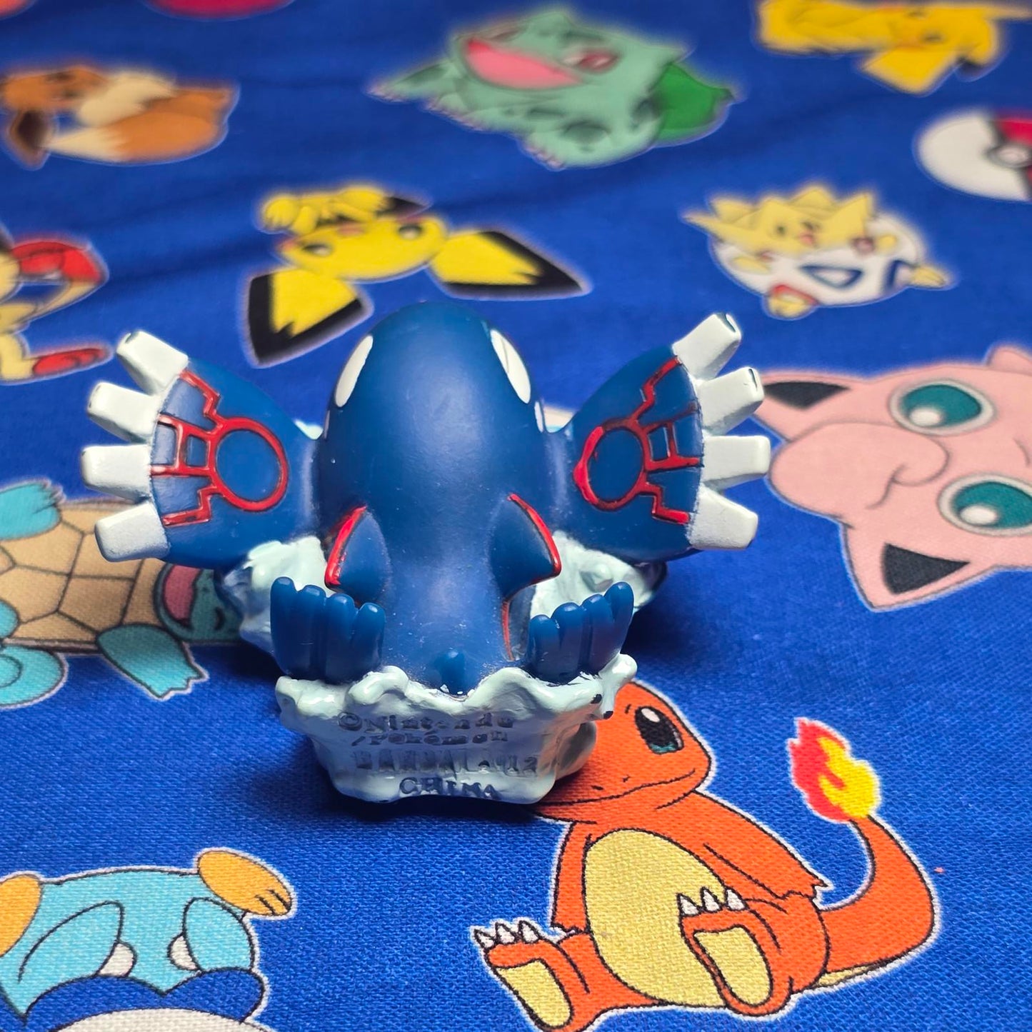 Pokemon Kyogre Figure Finger Puppet 2012 Nintendo Bandai PVC Japan USA Seller