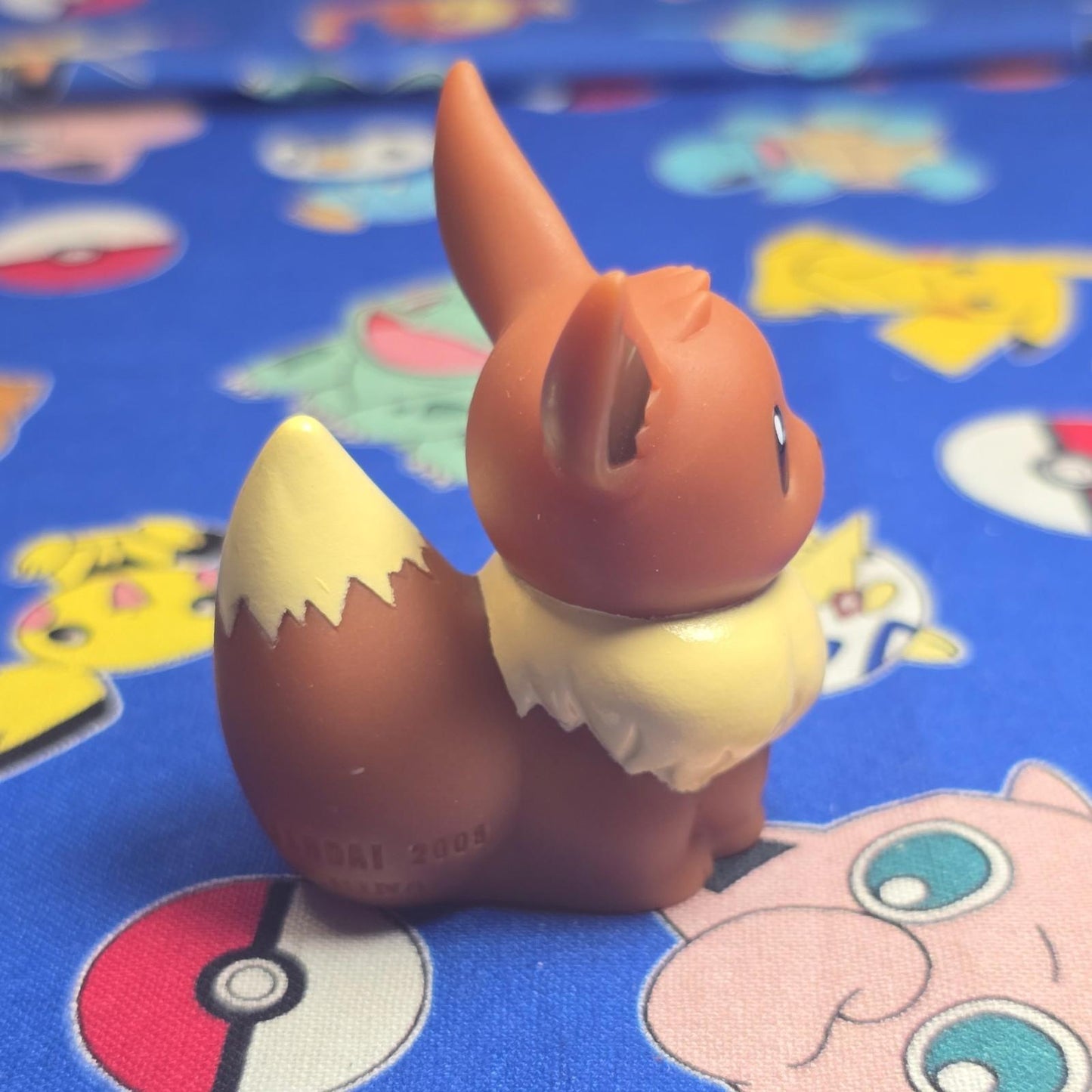 Pokemon Eevee Figure Finger Puppet 2008 Nintendo Bandai Japan PVC USA Seller