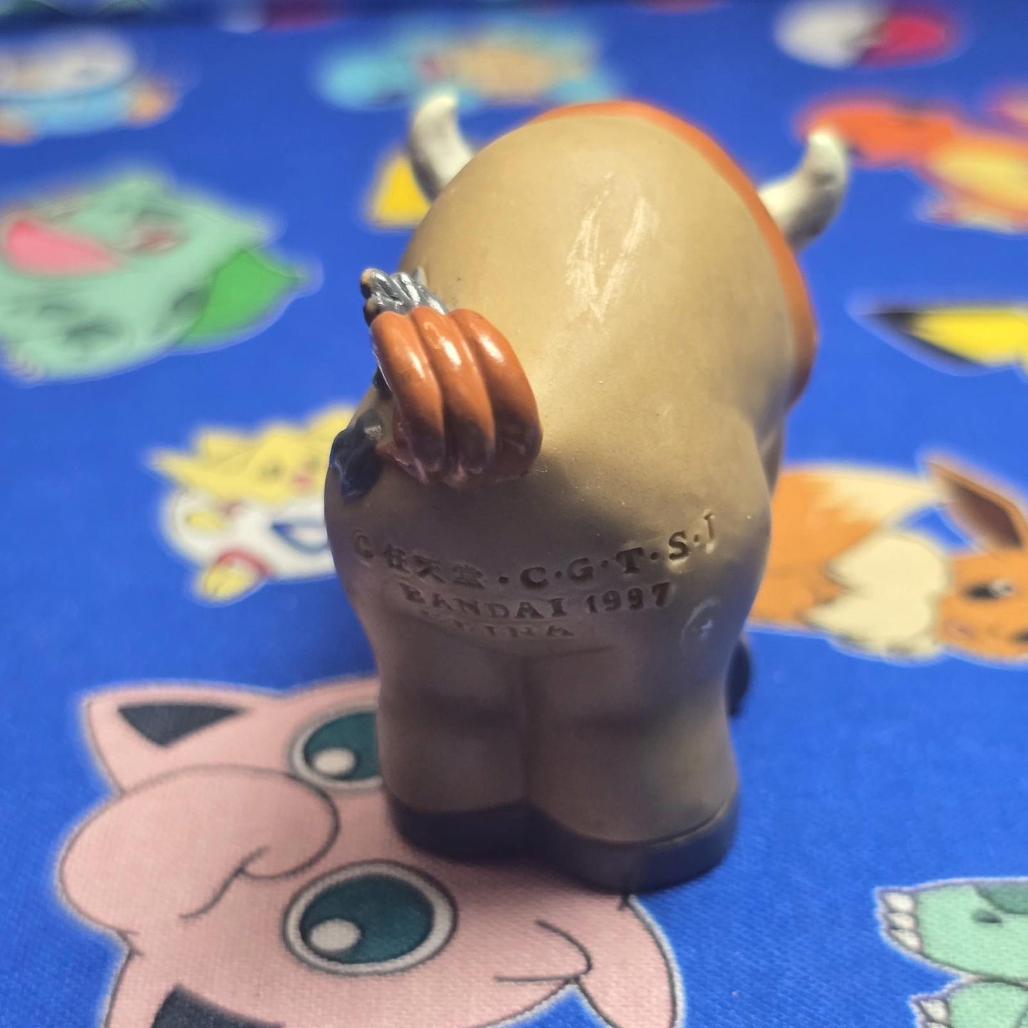 Pokemon Tauros Figure Finger Puppet 1997 Bandai Nintendo Vintage PVC Japan USA
