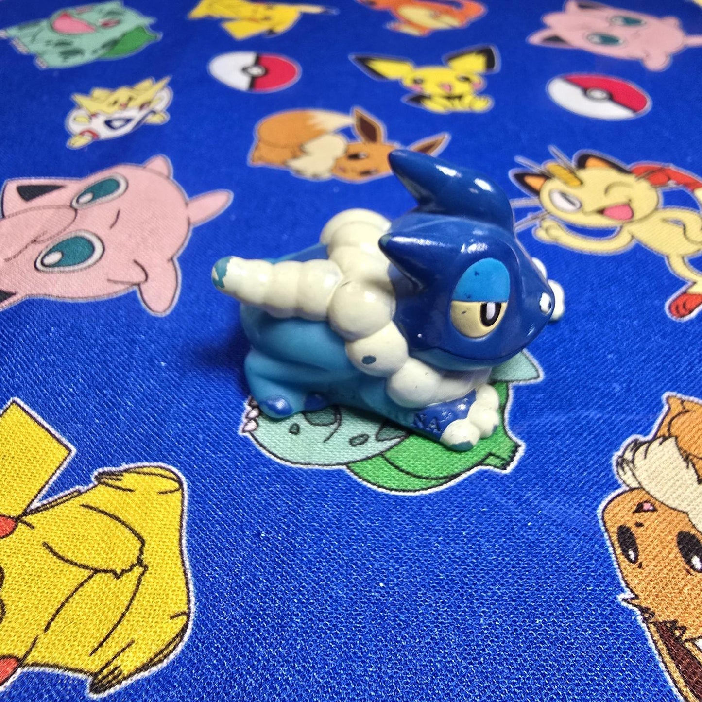 Pokemon Frogadier Figure Finger Puppet 2014 Nintendo Bandai PVC Vintage Japan US