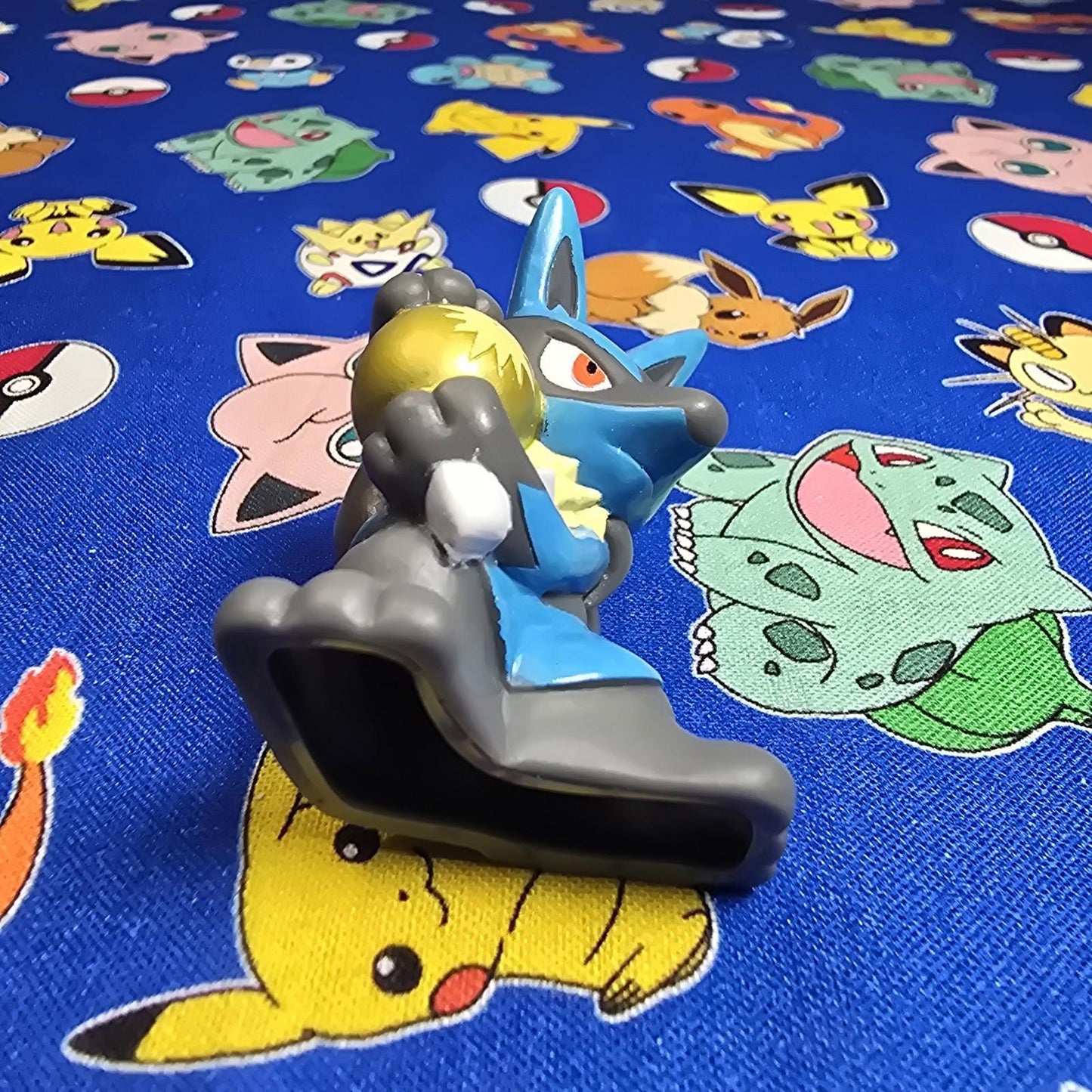 Pokemon Lucario Figure Finger Puppet 2005 Nintendo Bandai PVC Japan USA Seller