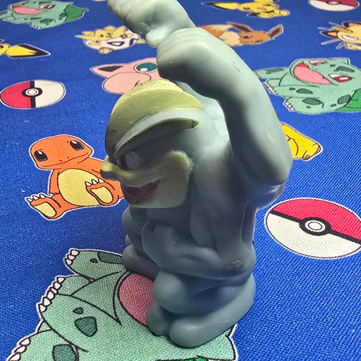 Pokemon Machamp Figure Finger Puppet 1998 Nintendo Bandai PVC Vintage Japan USA