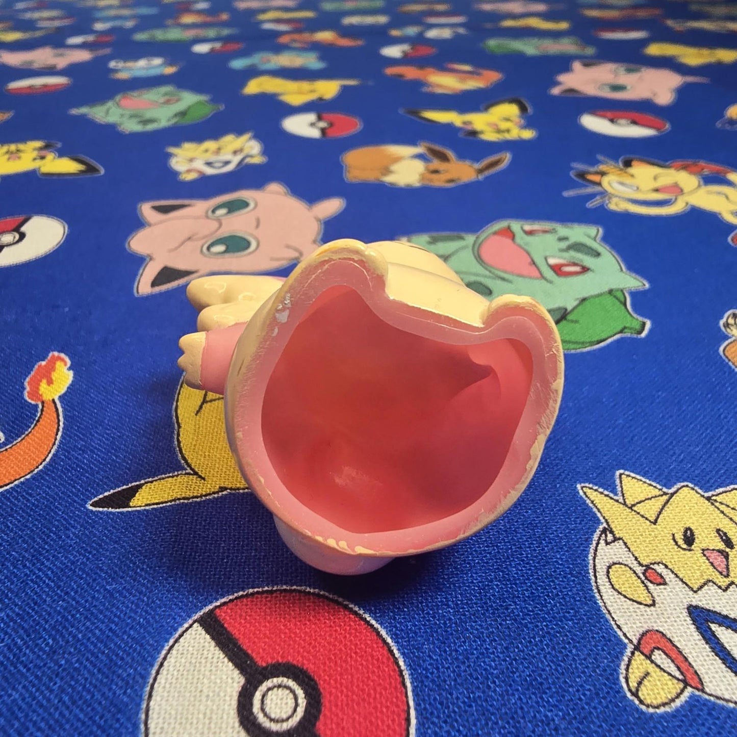 Pokemon Audino Figure Finger Puppet 2010 Nintendo Bandai PVC Japan USA Seller