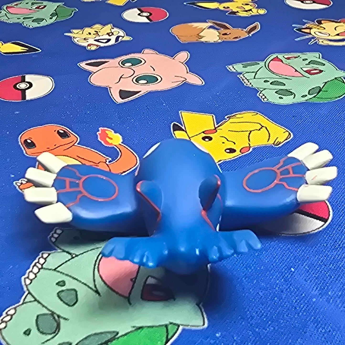 Pokemon Kyogre Figure Finger Puppet 2004 Nintendo Bandai PVC Vintage Japan USA