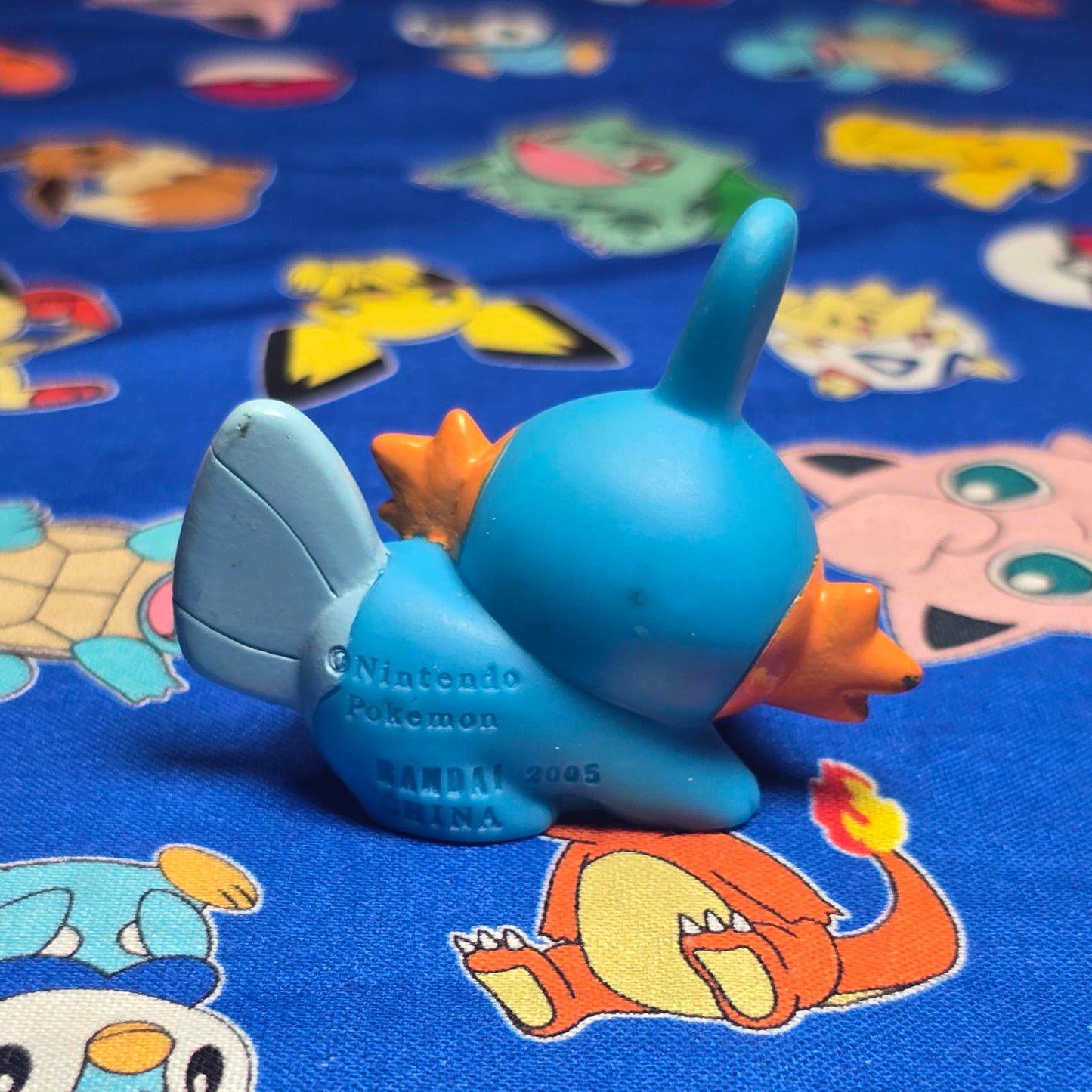 Pokemon Mudkip Figure Finger Puppet 2005 Nintendo Bandai PVC Japan USA Seller