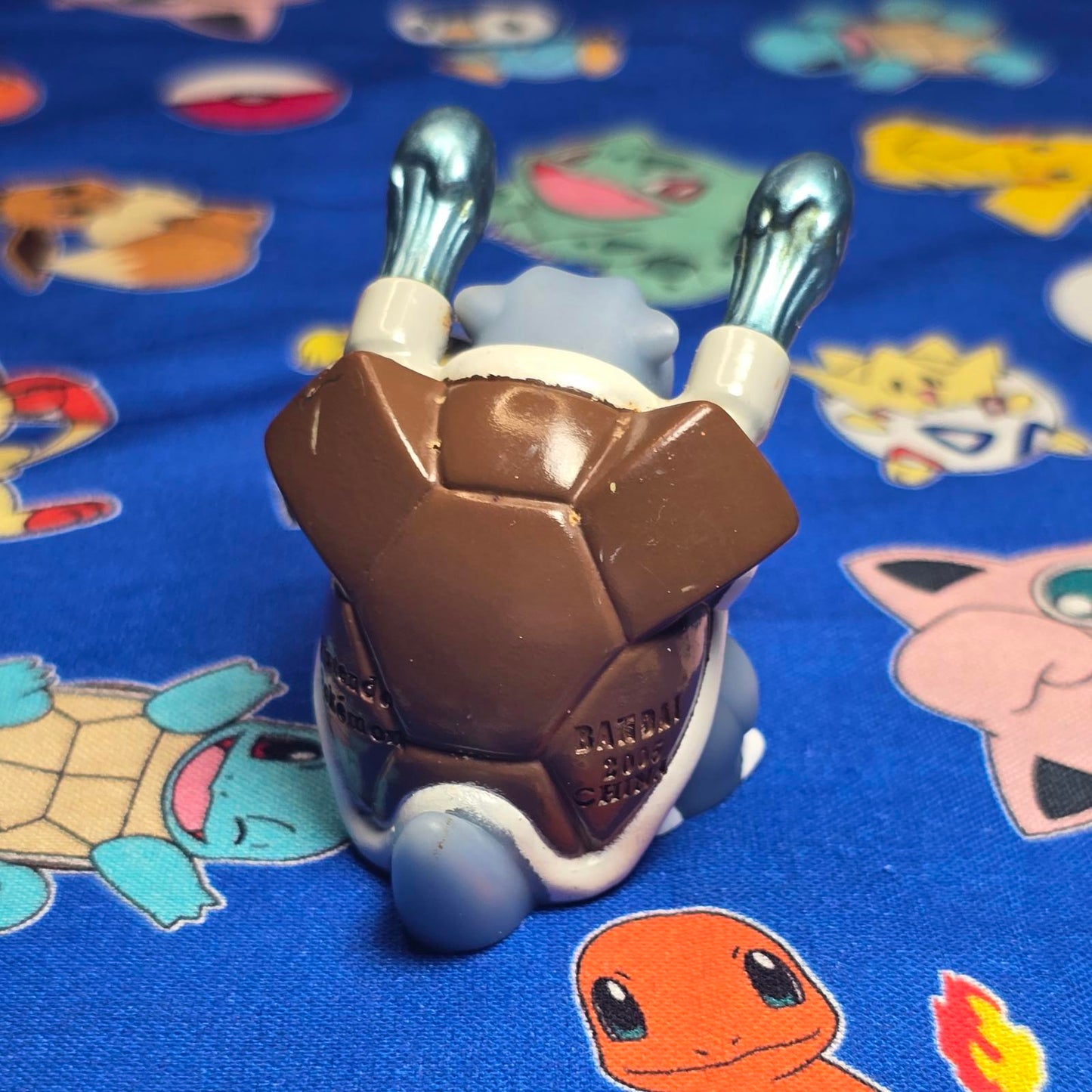 Pokemon Blastoise Figure Finger Puppet 2006 Nintendo Bandai PVC Japan USA Seller