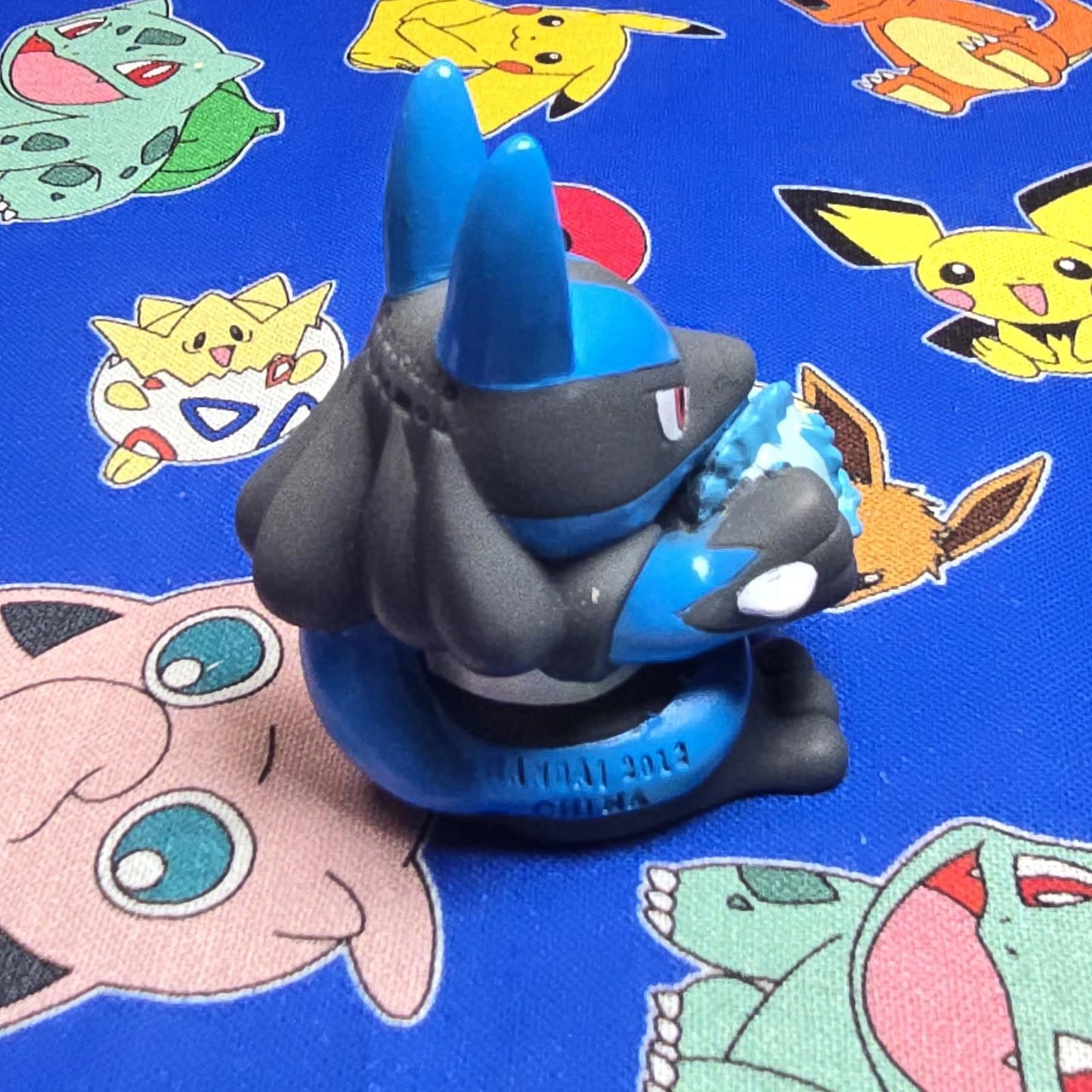 Pokemon Lucario Figure Finger Puppet 2012 Nintendo Bandai PVC Japan USA Seller