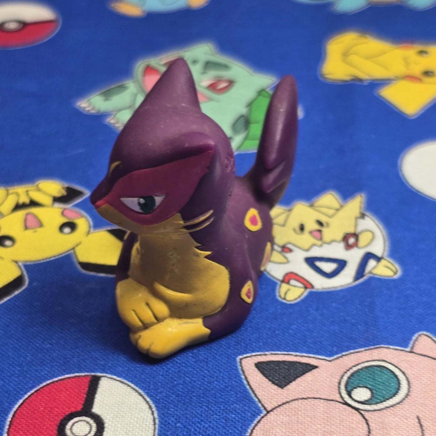 Pokemon Liepard Figure Finger Puppet 2011 Nintendo Bandai PVC Japan USA Seller