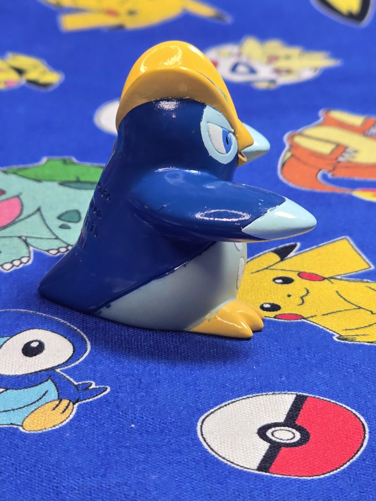 Pokemon Prinplup Figure Finger Puppet 2010 Nintendo Bandai PVC Japan USA Seller