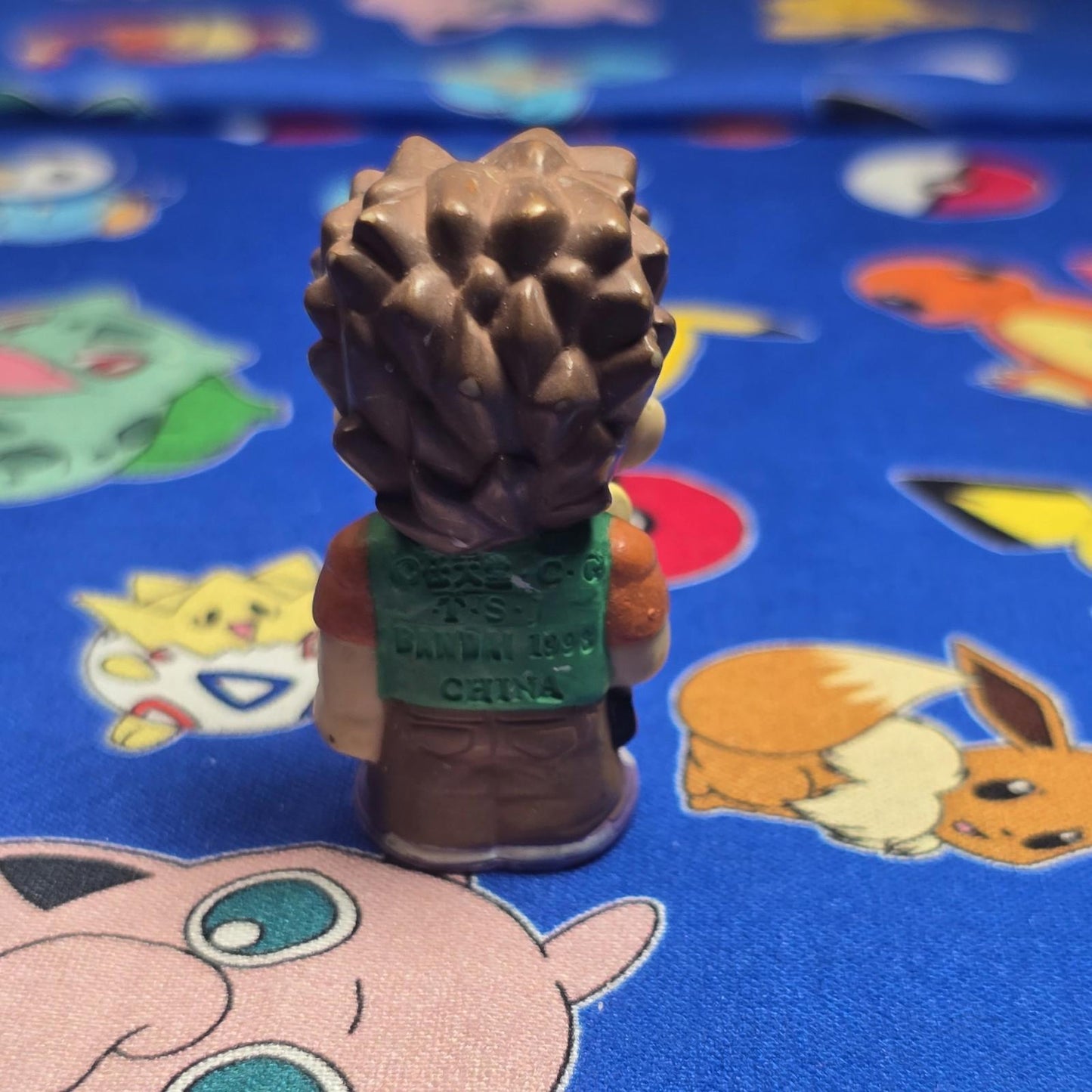 Pokemon Brock Gym Trainer Figure Finger Puppet 1998 Nintendo Bandai Vintage USA