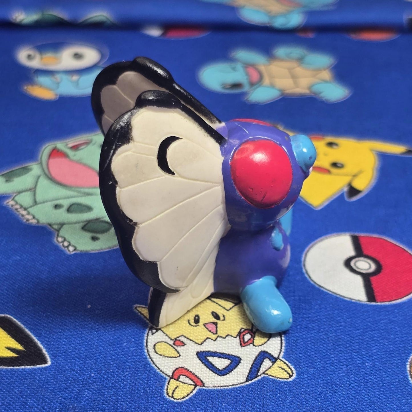 Pokemon Butterfry Red Figure Finger Puppet 1997 Nintendo Bandai PVC Vintage US