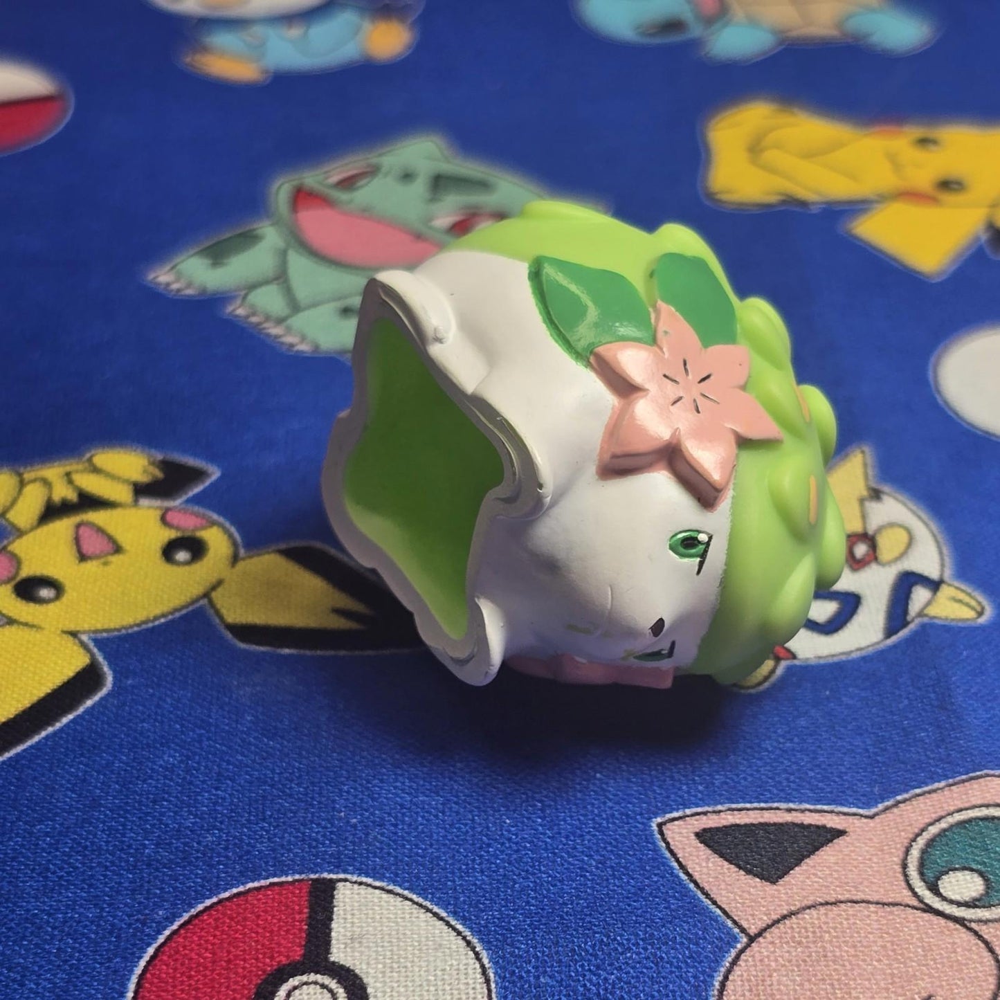 Pokemon Shaymin Figure Finger Puppet 2008 Nintendo PVC Bandai Japan USA Seller