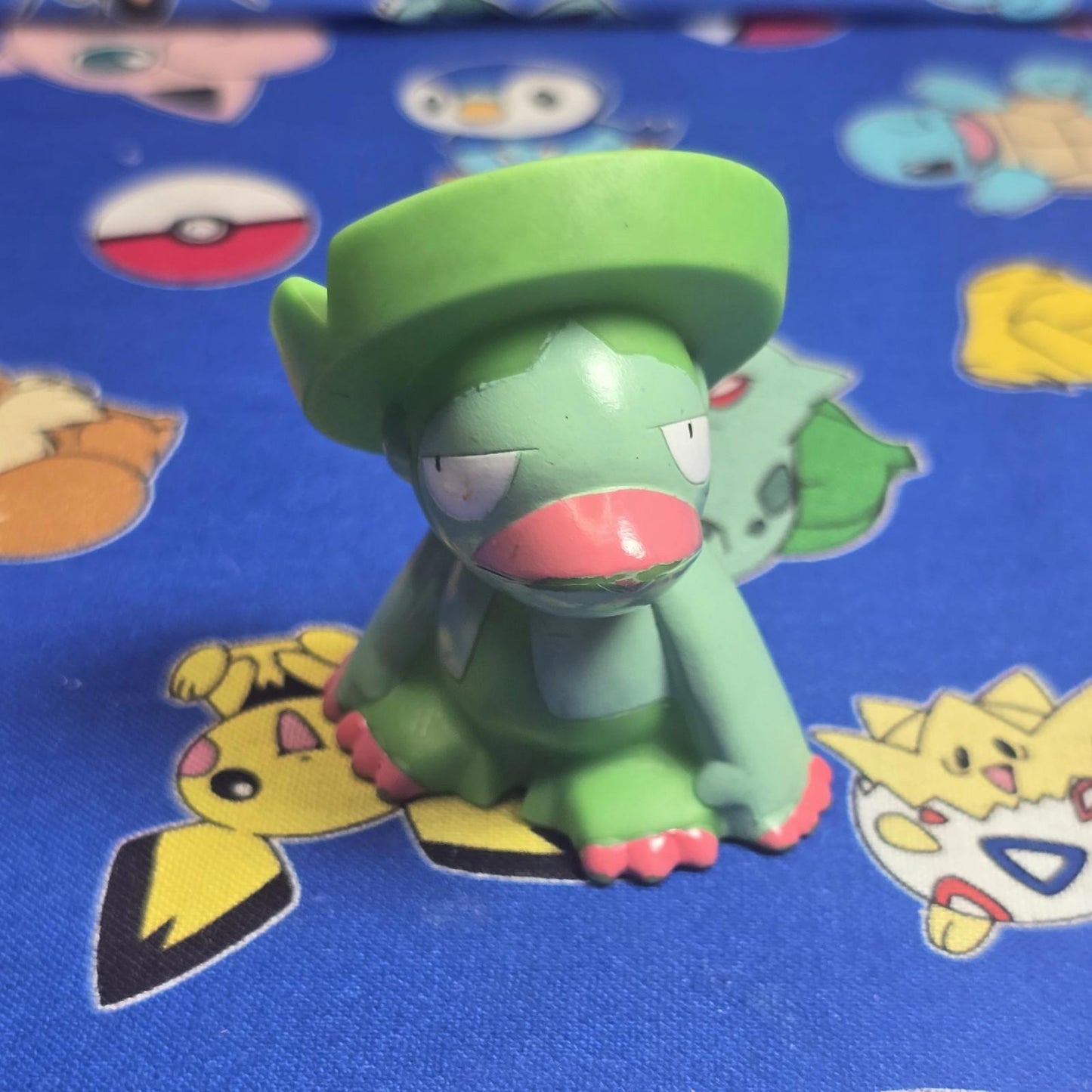 Pokemon Lombre Figure Finger Puppet 2004 Nintendo Bandai PVC Vintage Japan USA