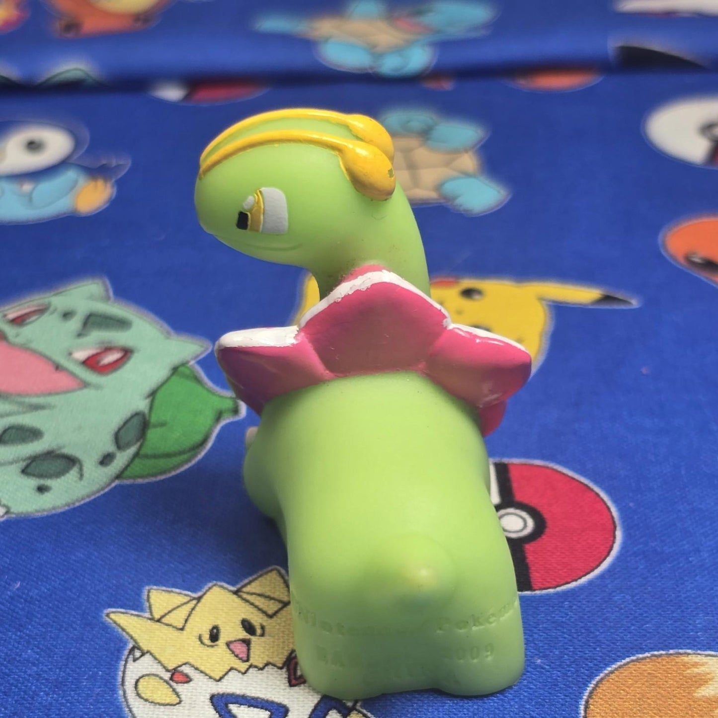 Pokemon Meganium Figure Finger Puppets 2009 Nintendo Bandai PVC Japan US Seller