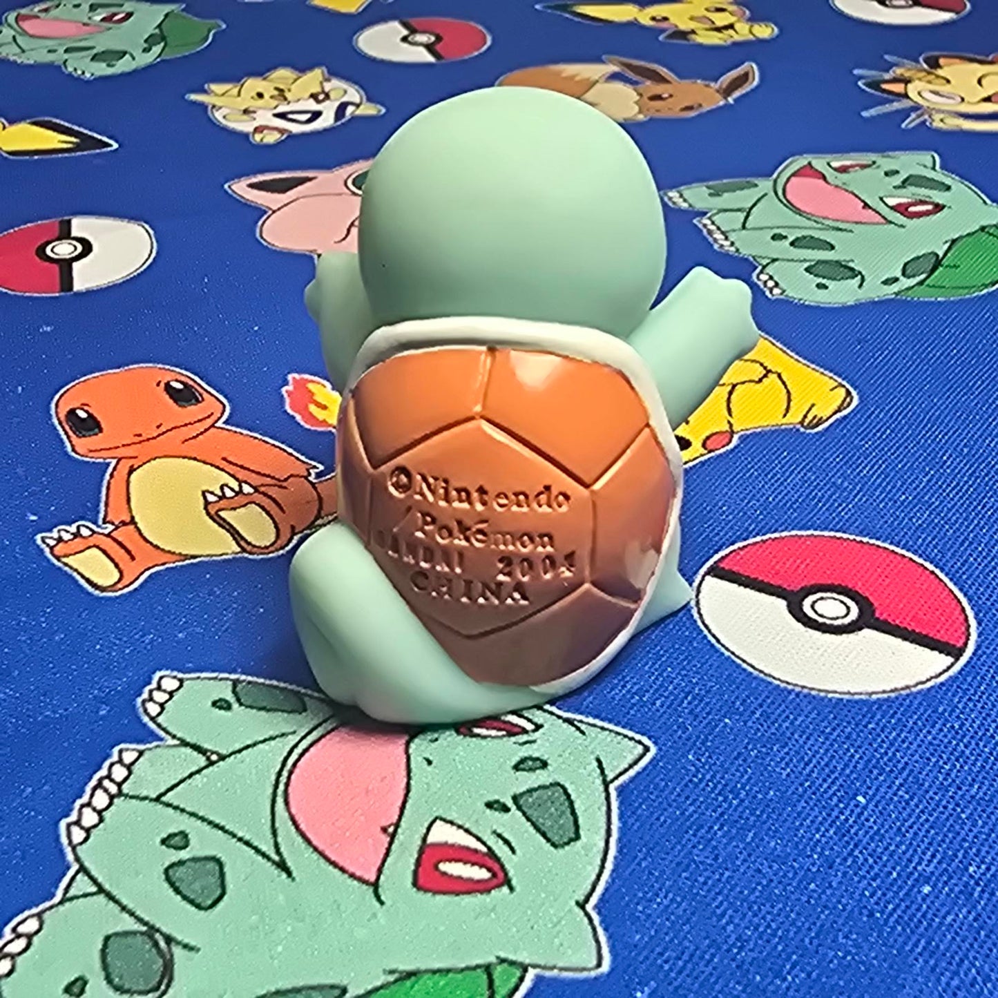 Pokemon Squirtle Figure Finger Puppet 2004 Nintendo Bandai Vintage Japan USA
