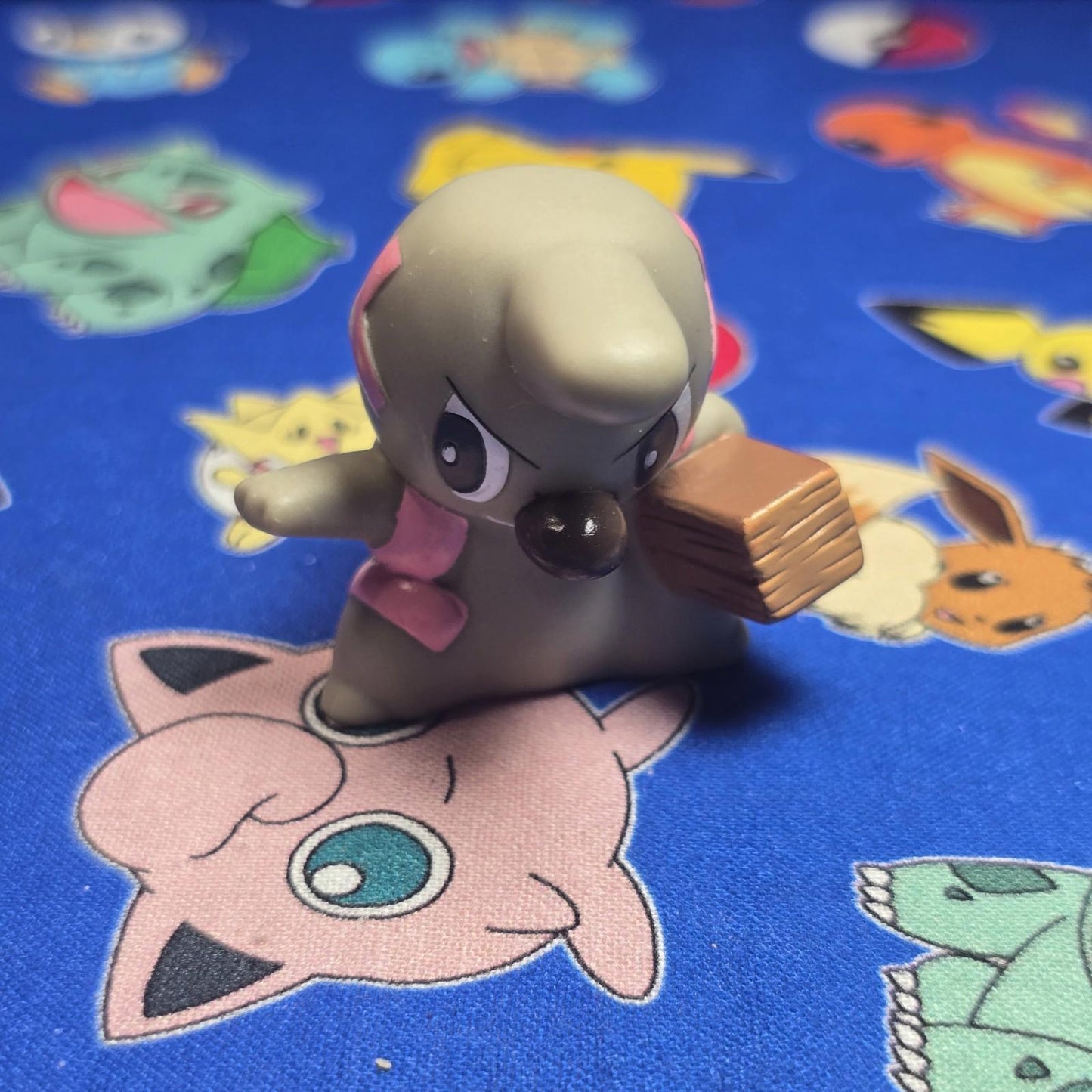 Pokemon Timburr Figure Finger Puppet 2011 Nintendo Bandai PVC Japan USA Seller