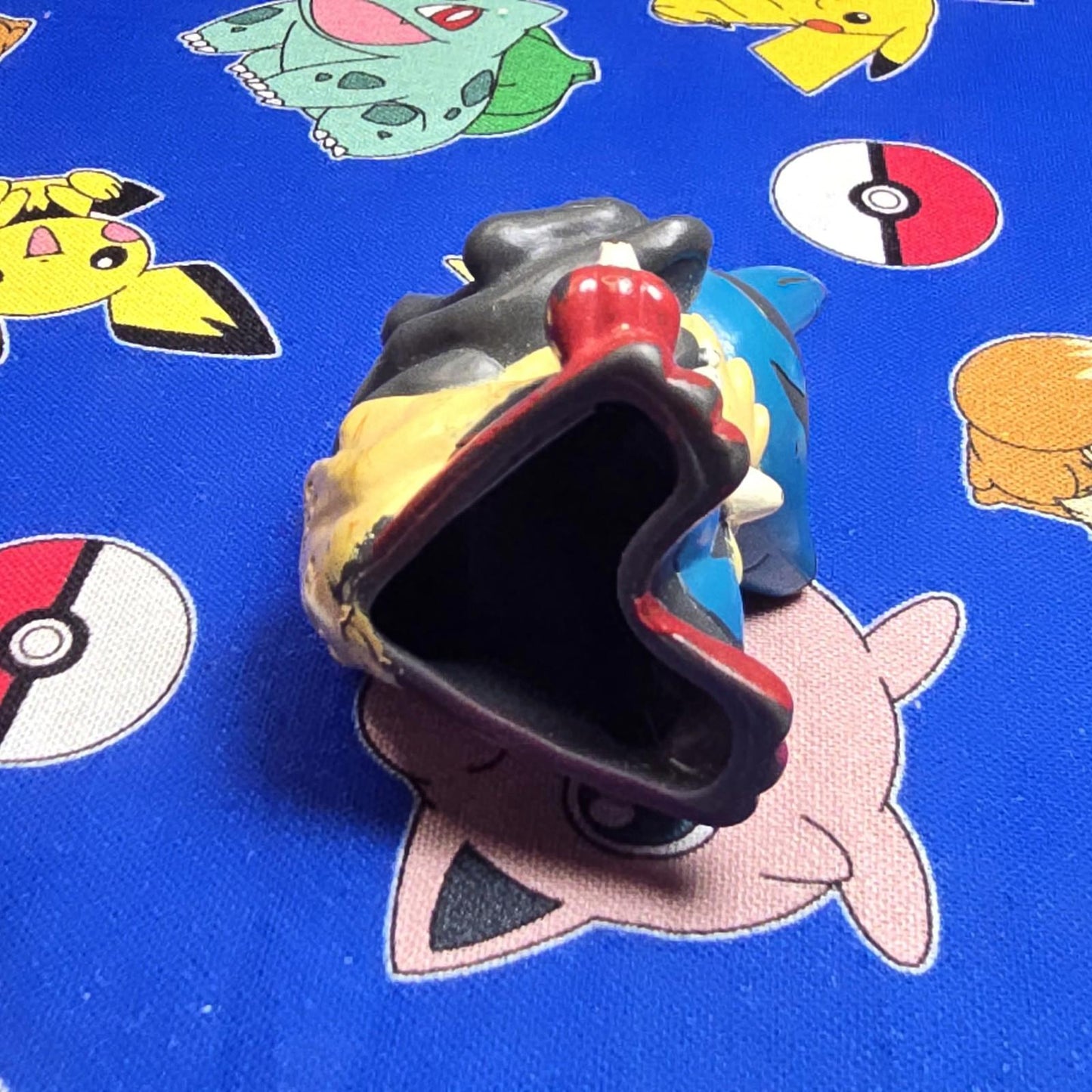 Pokemon Mega Lucario Figure Finger Puppet 2013 Nintendo Bandai Japan USA Seller