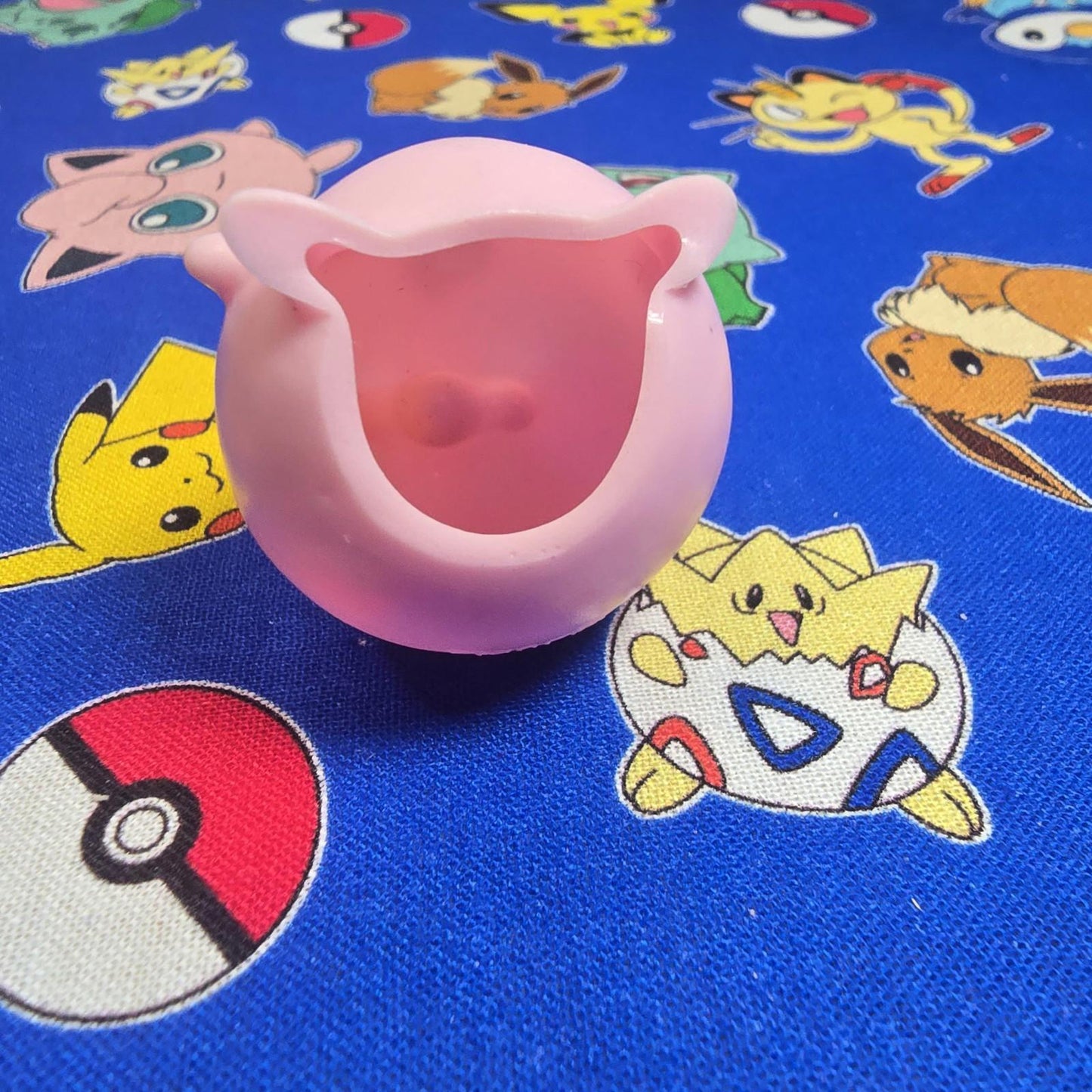 Pokemon Igglybuff Figure Finger Puppet 2000 Nintendo Bandai PVC Vintage Japan US