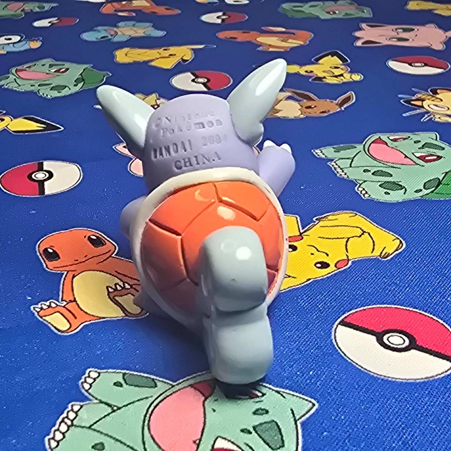 Pokemon Wartortle Figure Finger Puppet 2004 Nintendo Bandai PVC Vintage Japan US