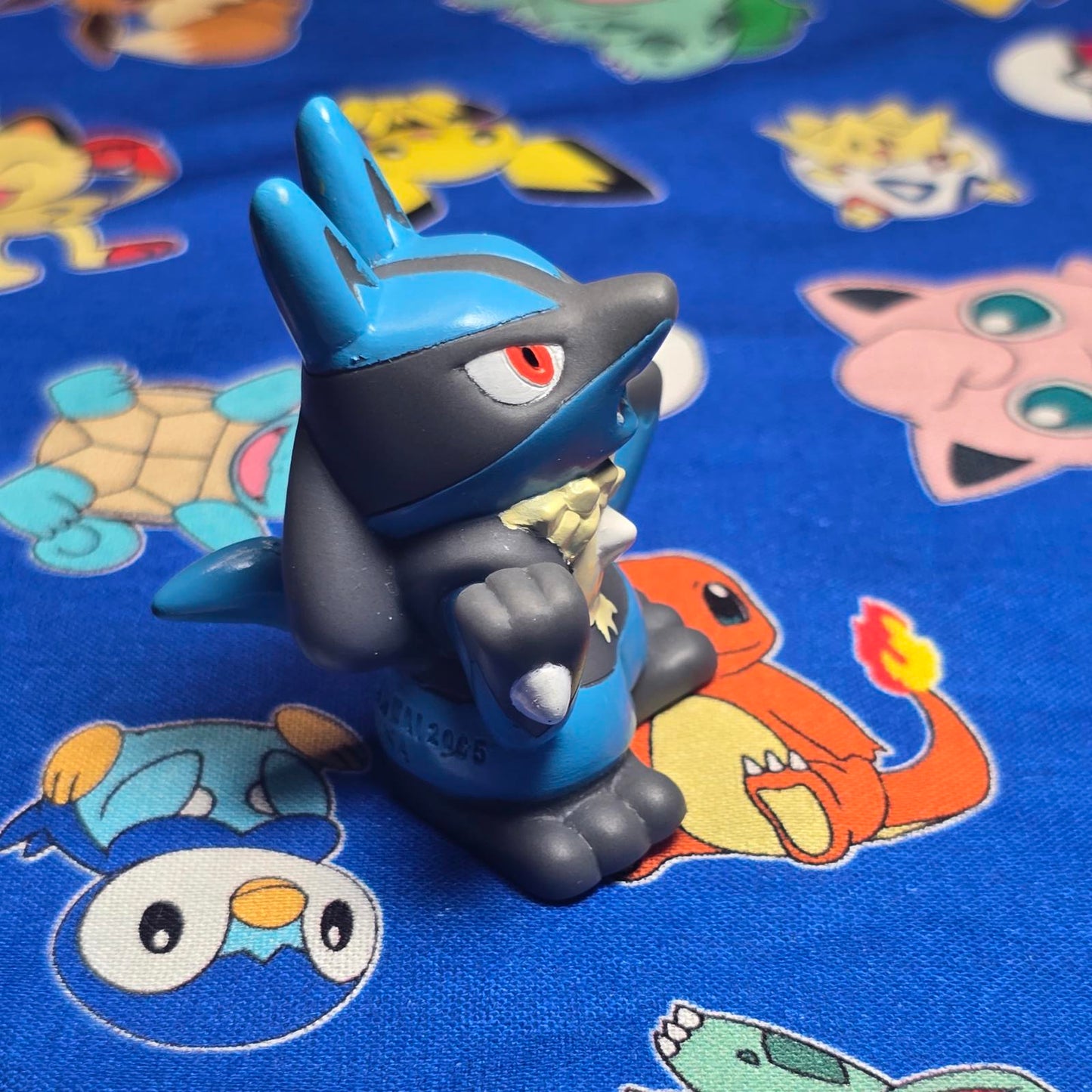 Pokemon Lucario Figure Finger Puppet 2005 Nintendo Bandai PVC Japan USA Seller