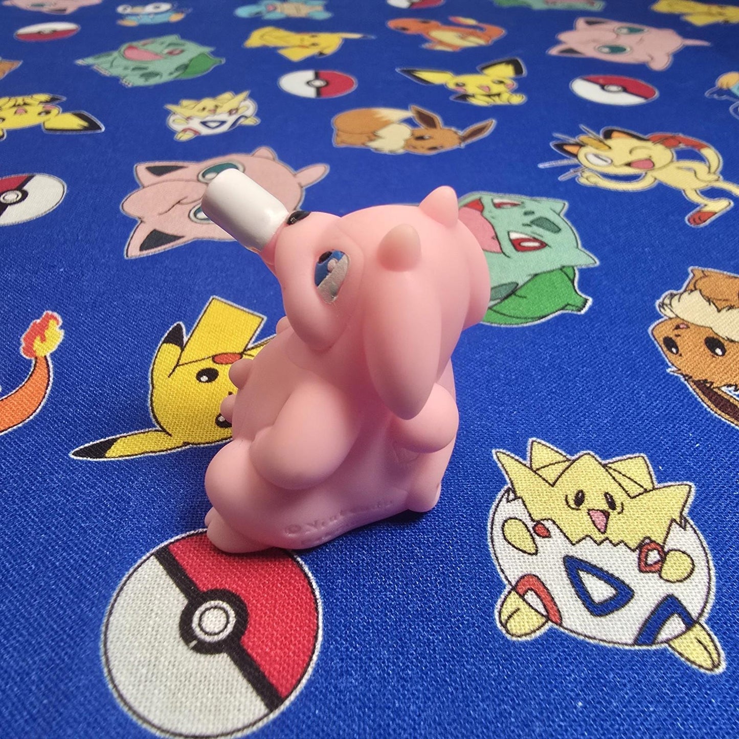 Pokemon Milktank Baby Pink Figure Finger Puppet 2009 Nintendo Bandai Japan USA